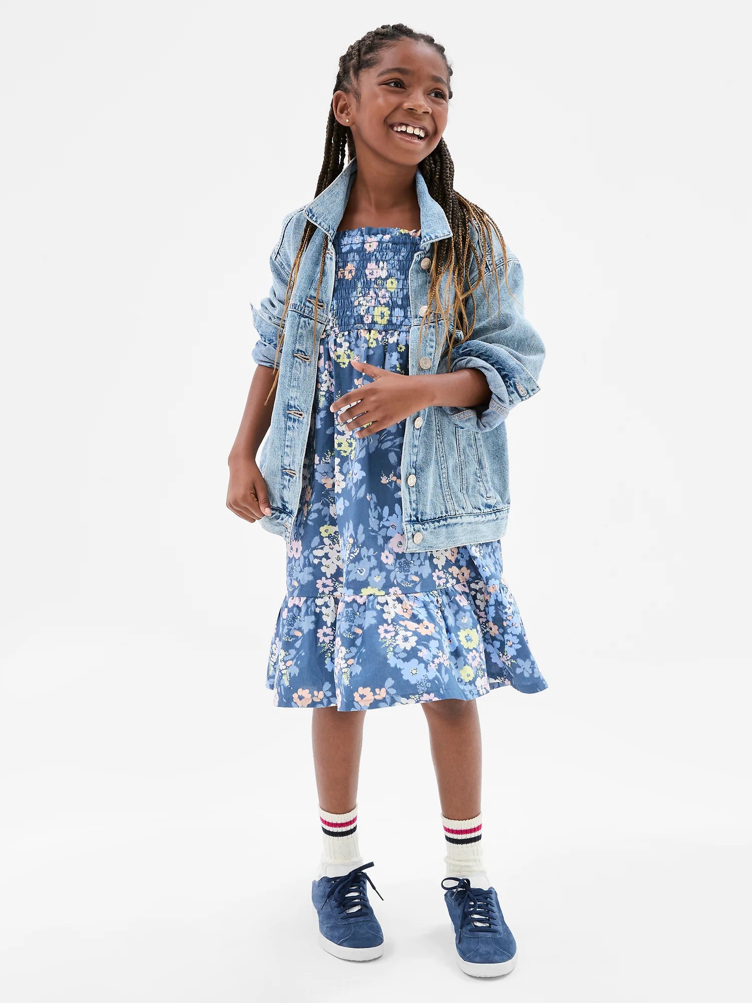GAP Children's Floral Midi Dress - Girls