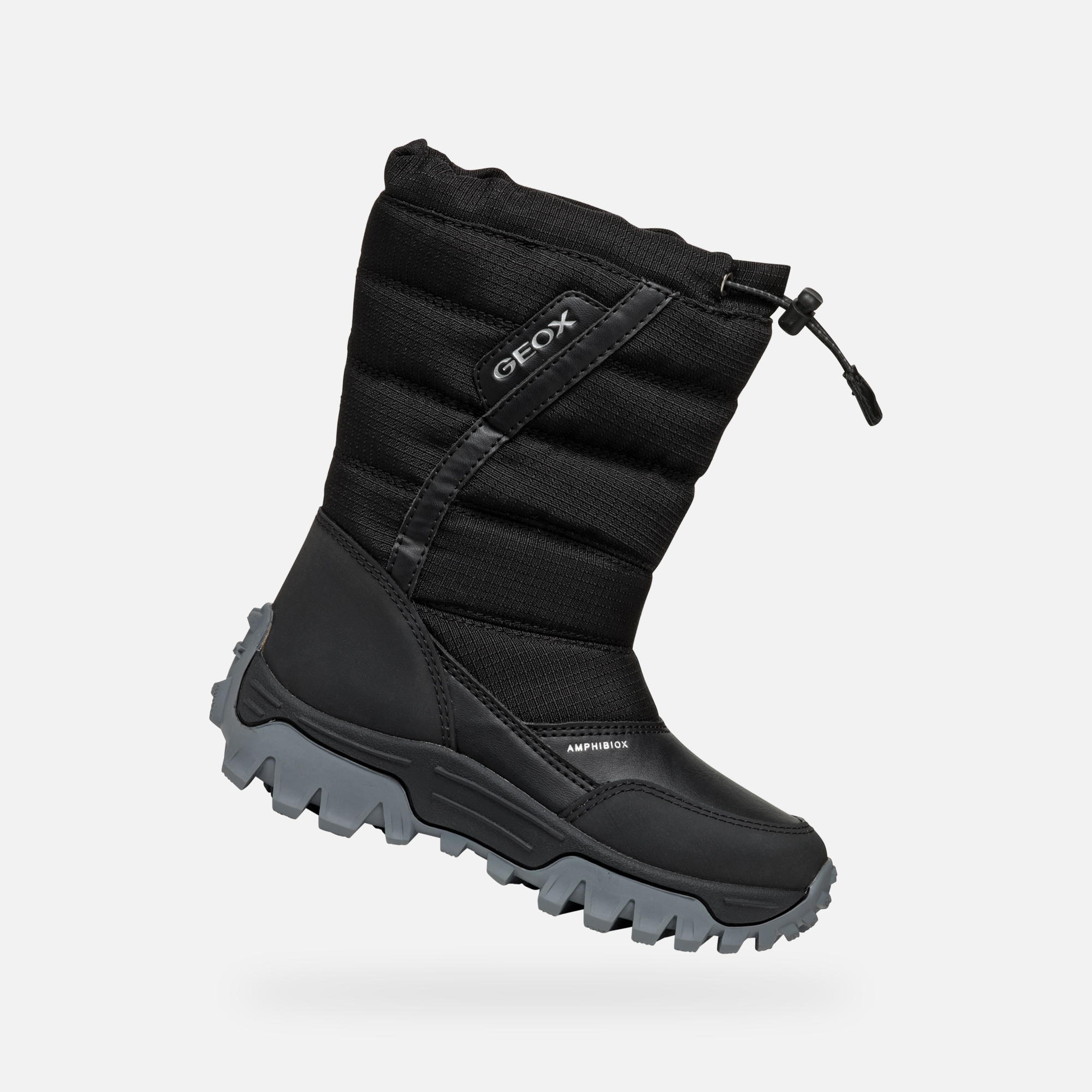 Black boys winter shoes Geox Himalaya ABX - Boys