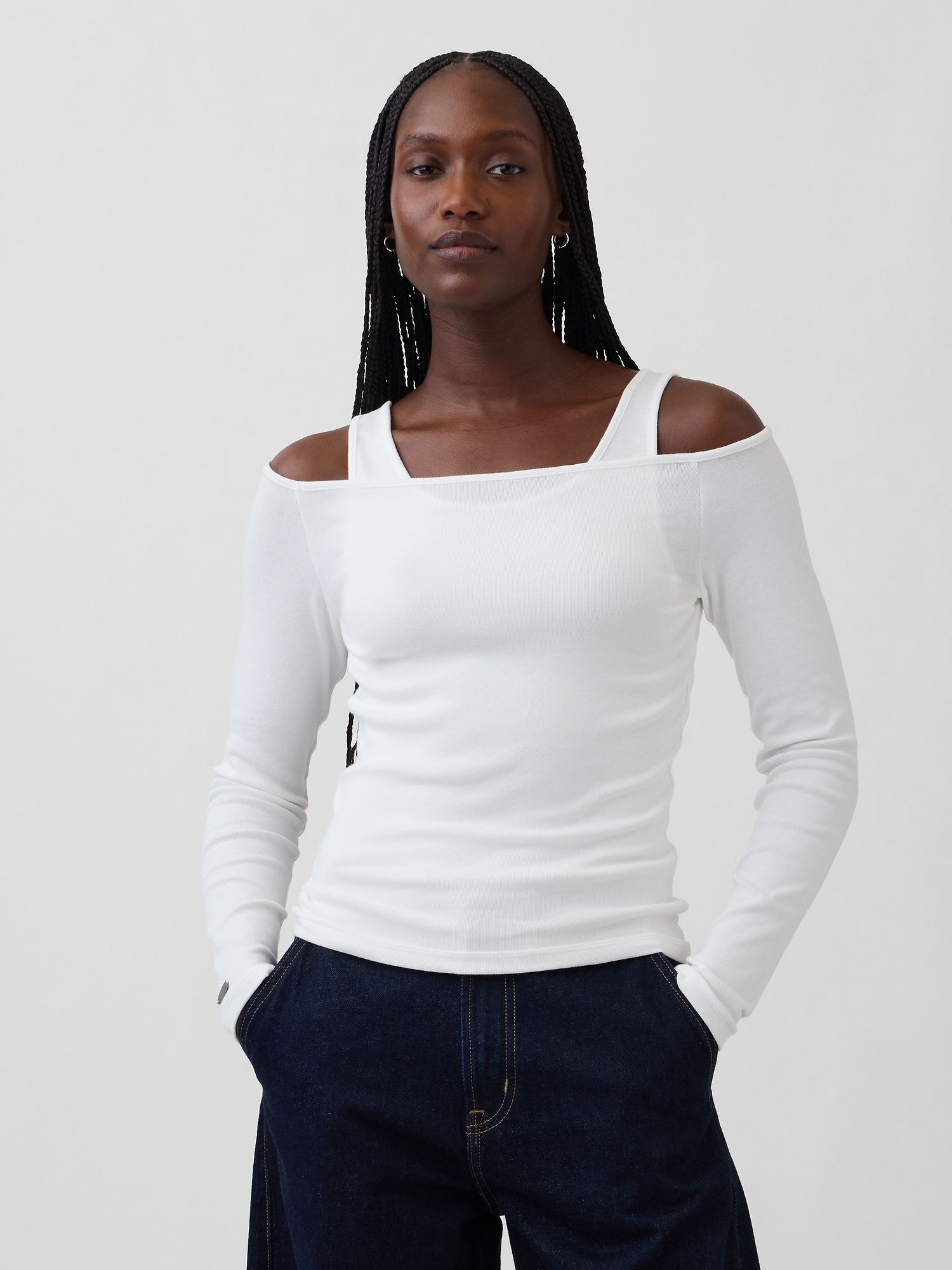 GAP Top s odhalenými rameny - Dámské