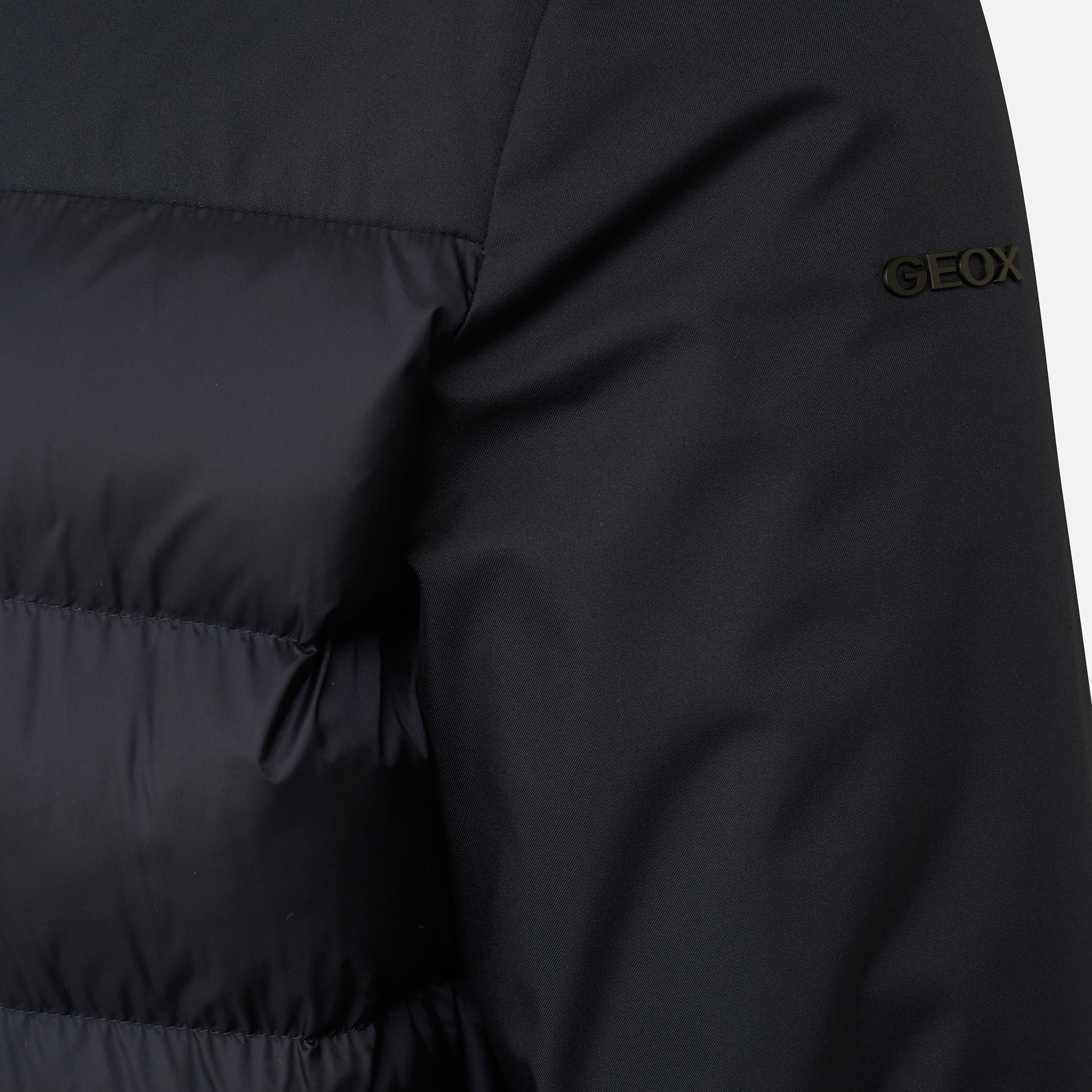 Black men's down jacket Geox Sapienza - Men's