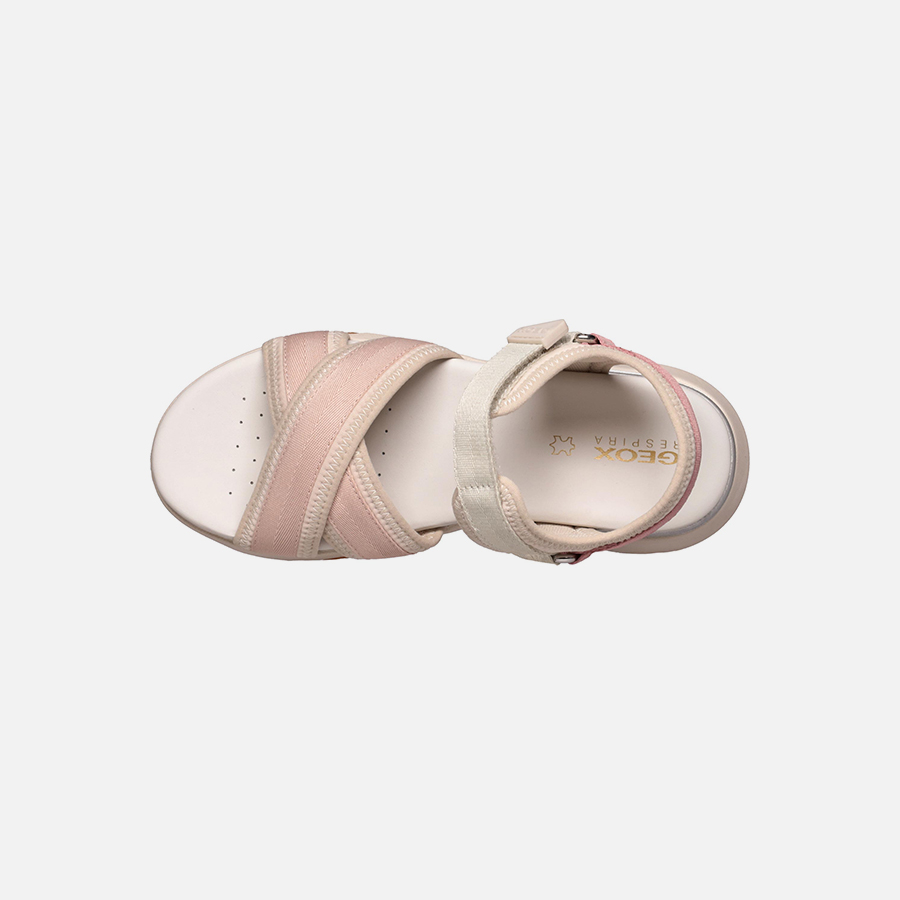 Beige women&#039;s sandals Geox Sorapis + Grip A - Women&#039;s