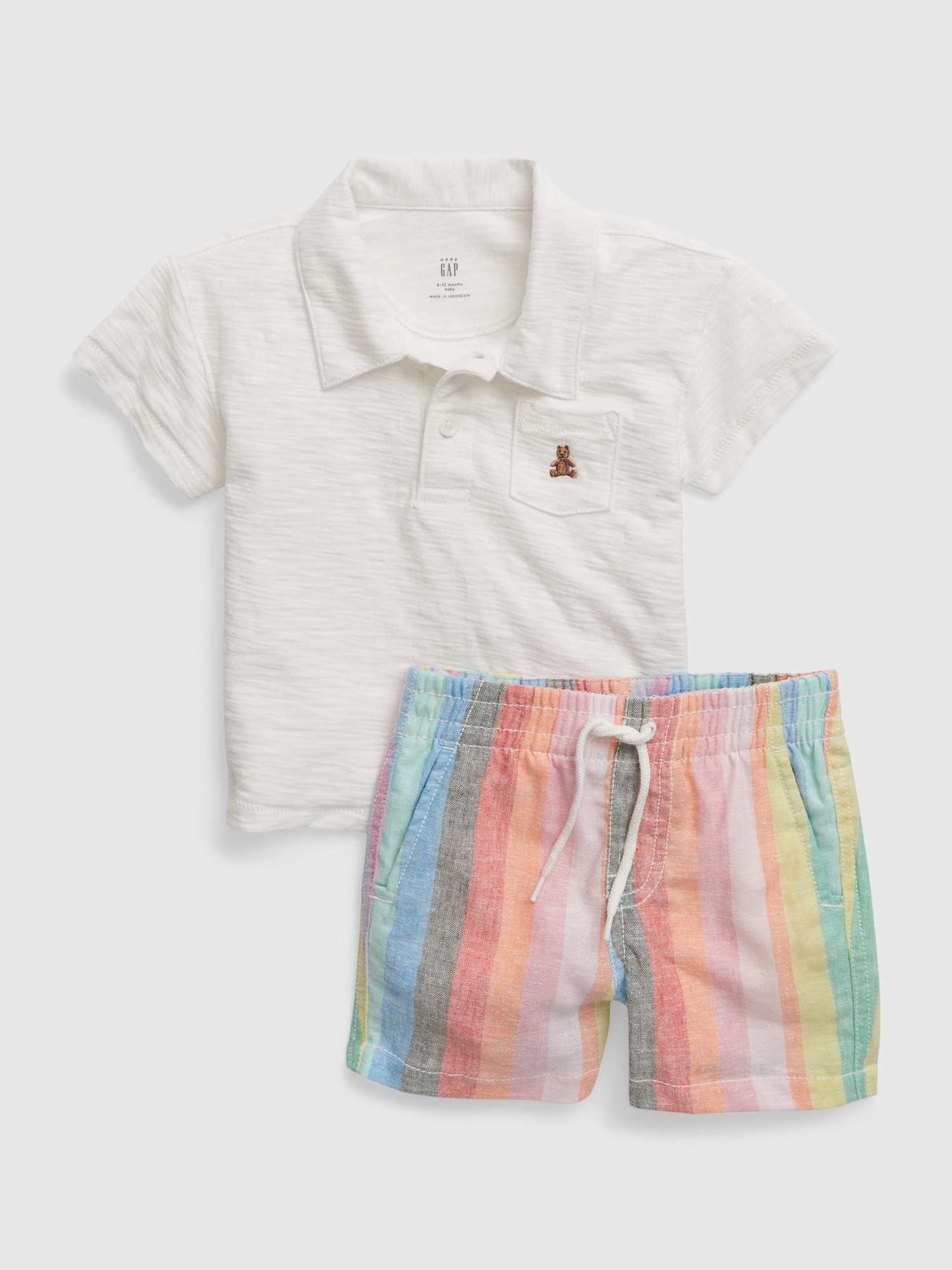 GAP Baby Set Polo Shirt And Shorts - Boys