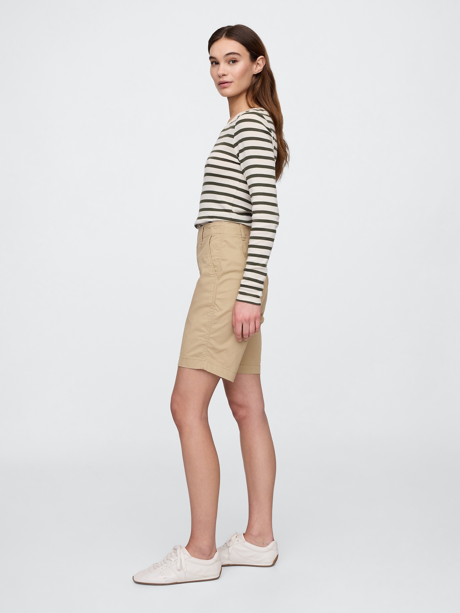 GAP dámske bermudy Downtown Khaki