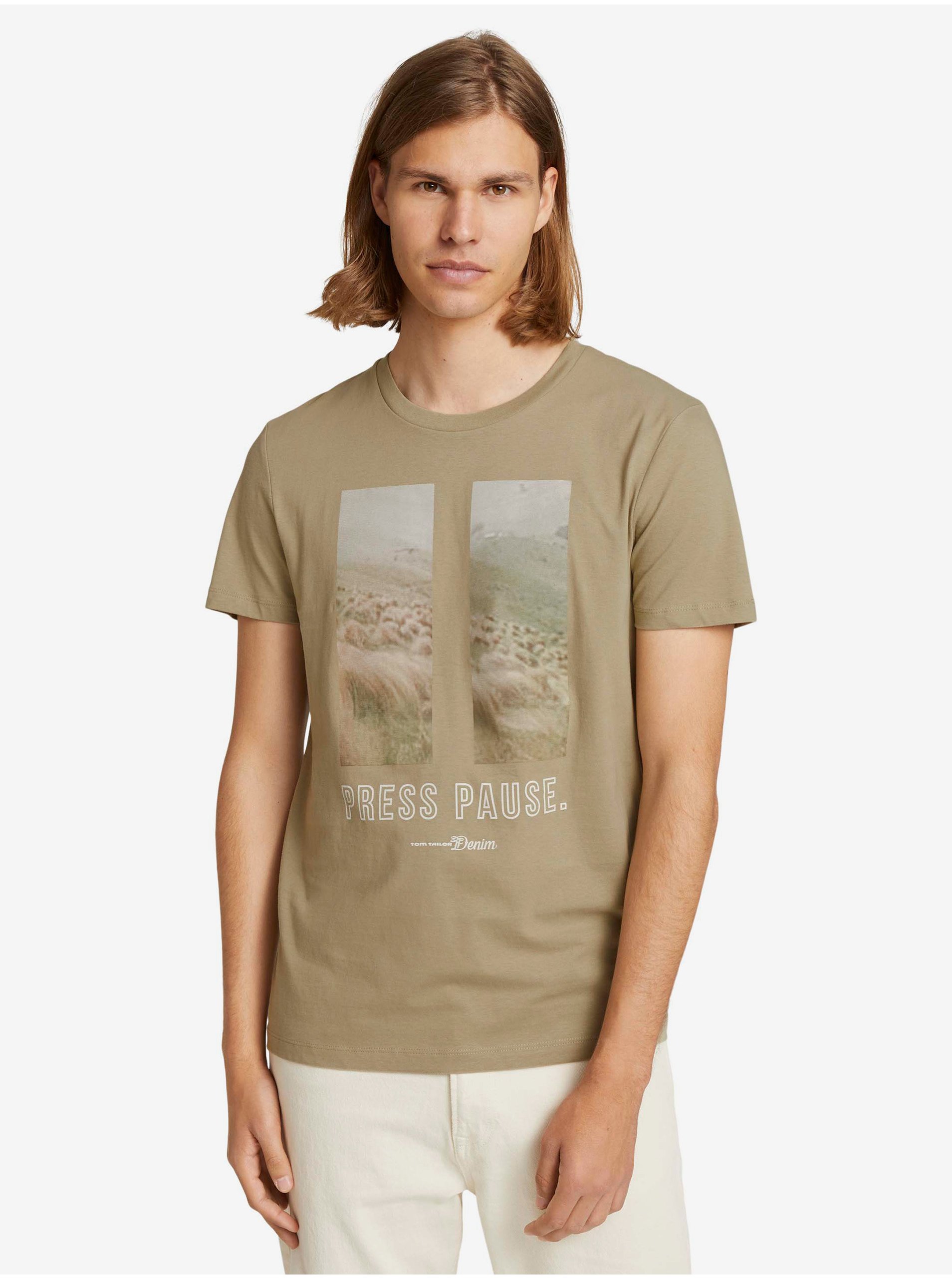 Green Men's T-Shirt Tom Tailor Denim - Men