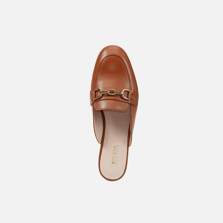 Brown women's moccasins Geox Llizia - Women's