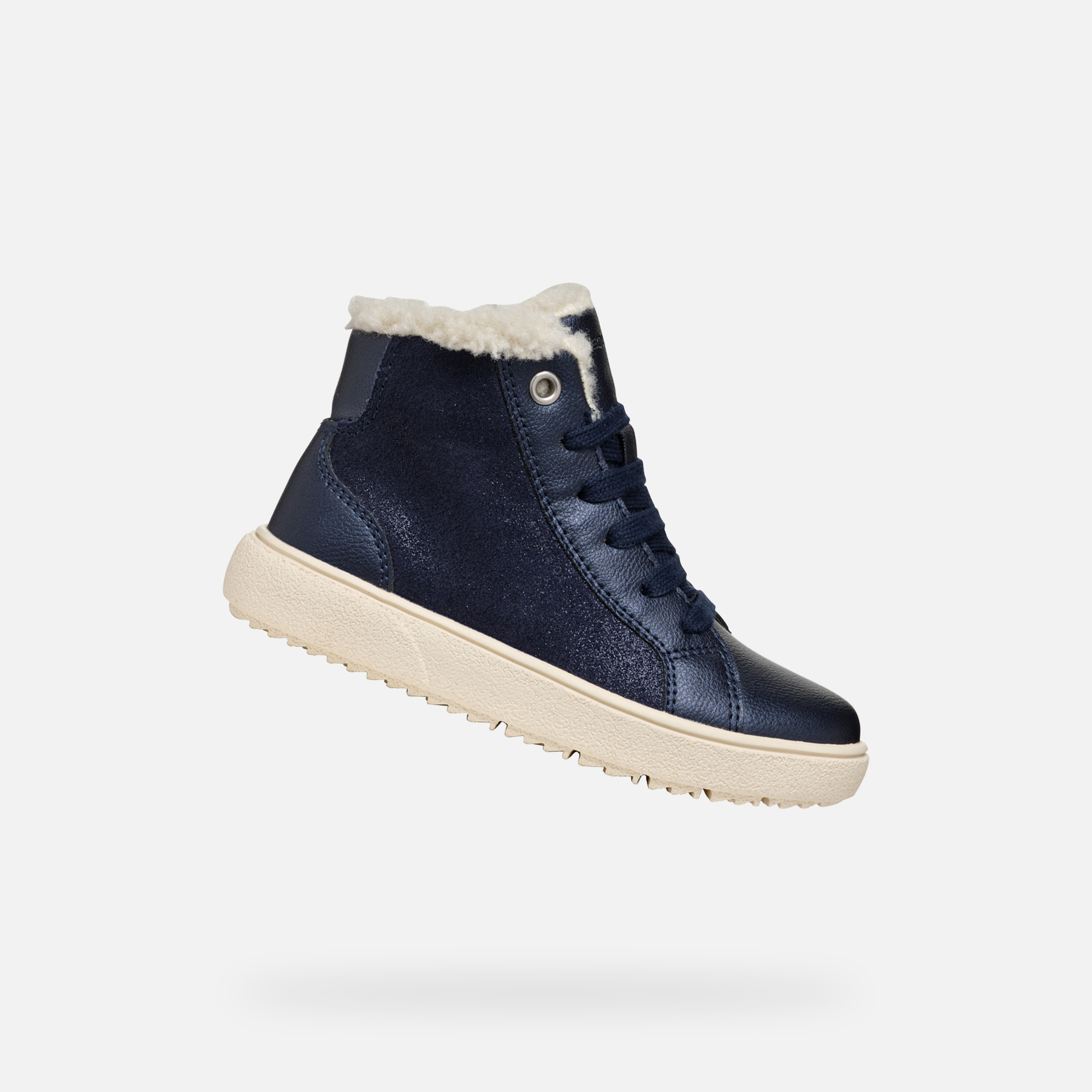 Dark Blue Girls Sneakers Geox Theleven Girl B AB - Girls