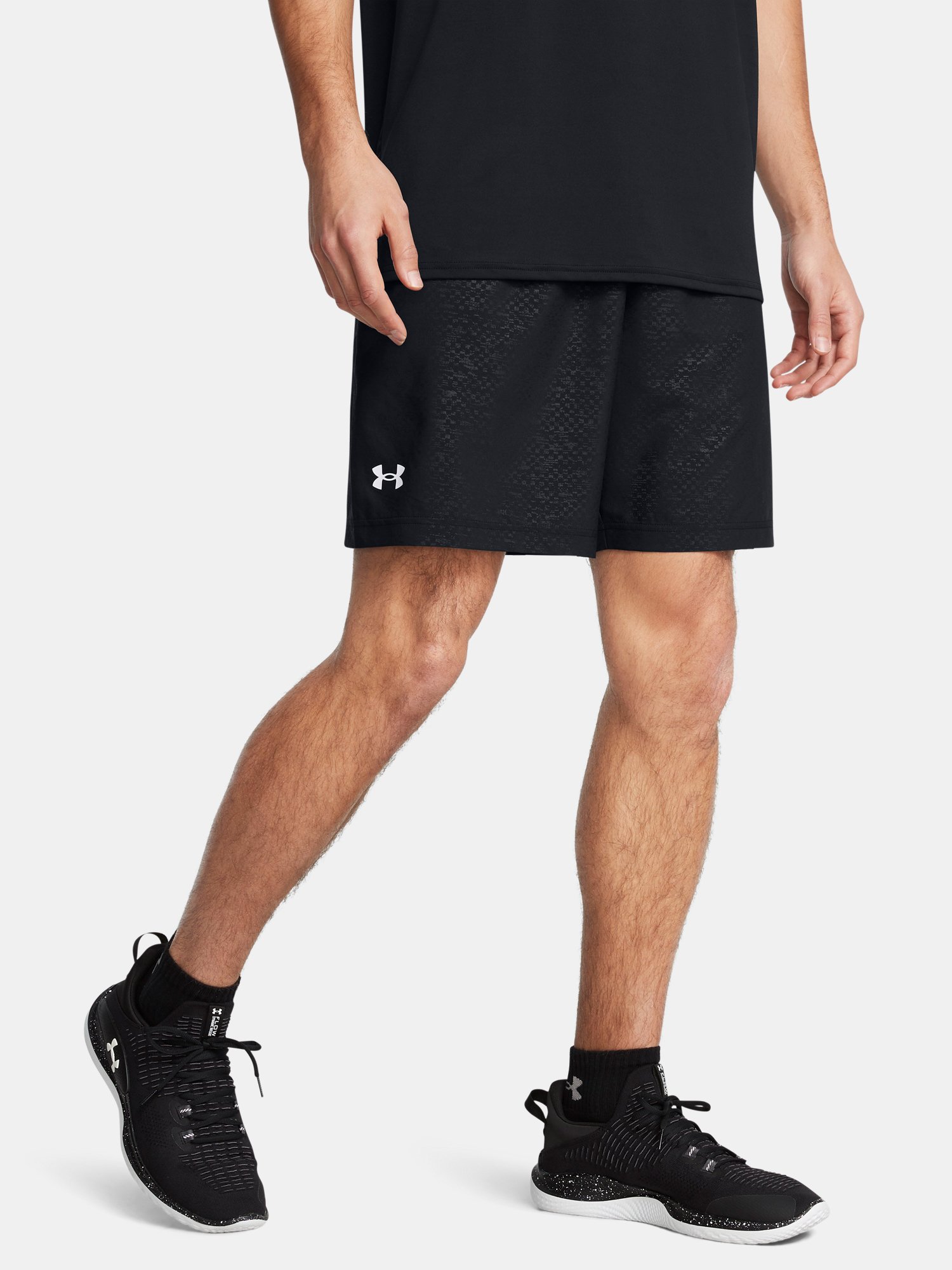 Pánské Kraťasy Under Armour UA Tech Woven Emboss Short-BLK - Pánské