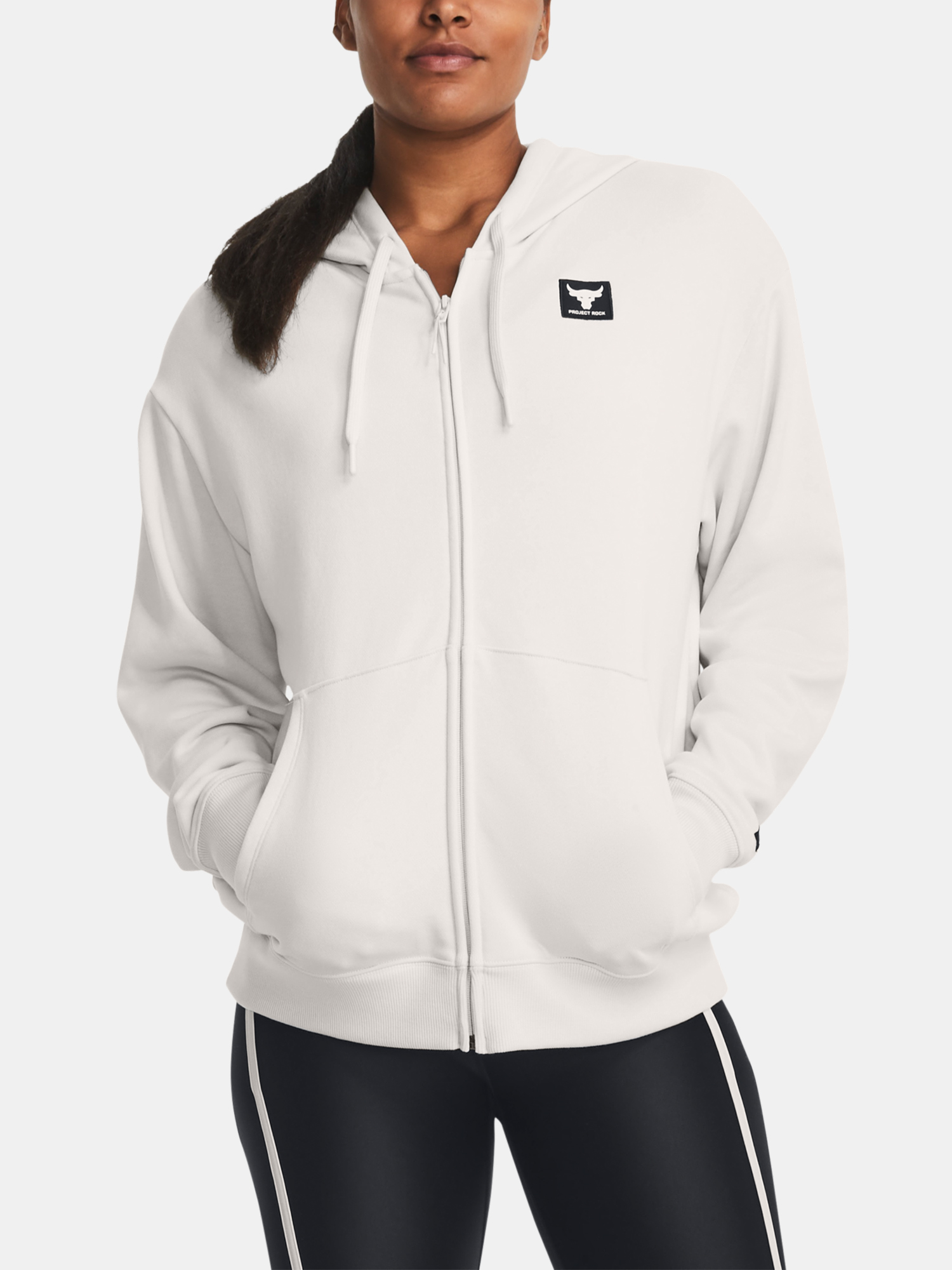 Under Armour Mikina Pjt Rck HW Terry FZ OS-GRN - Dámské
