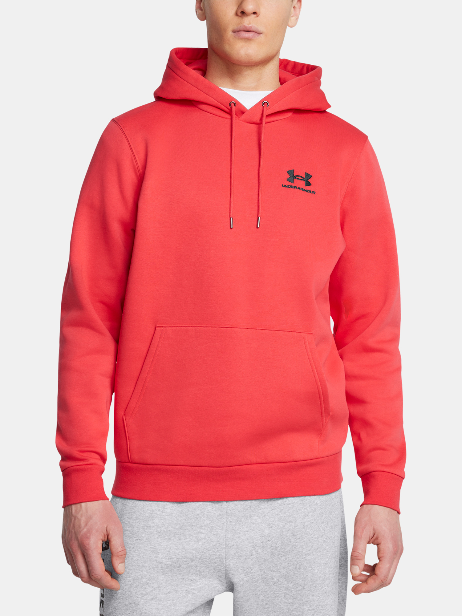 Pánská Mikina Under Armour UA Icon Fleece Hoodie-RED - Pánské