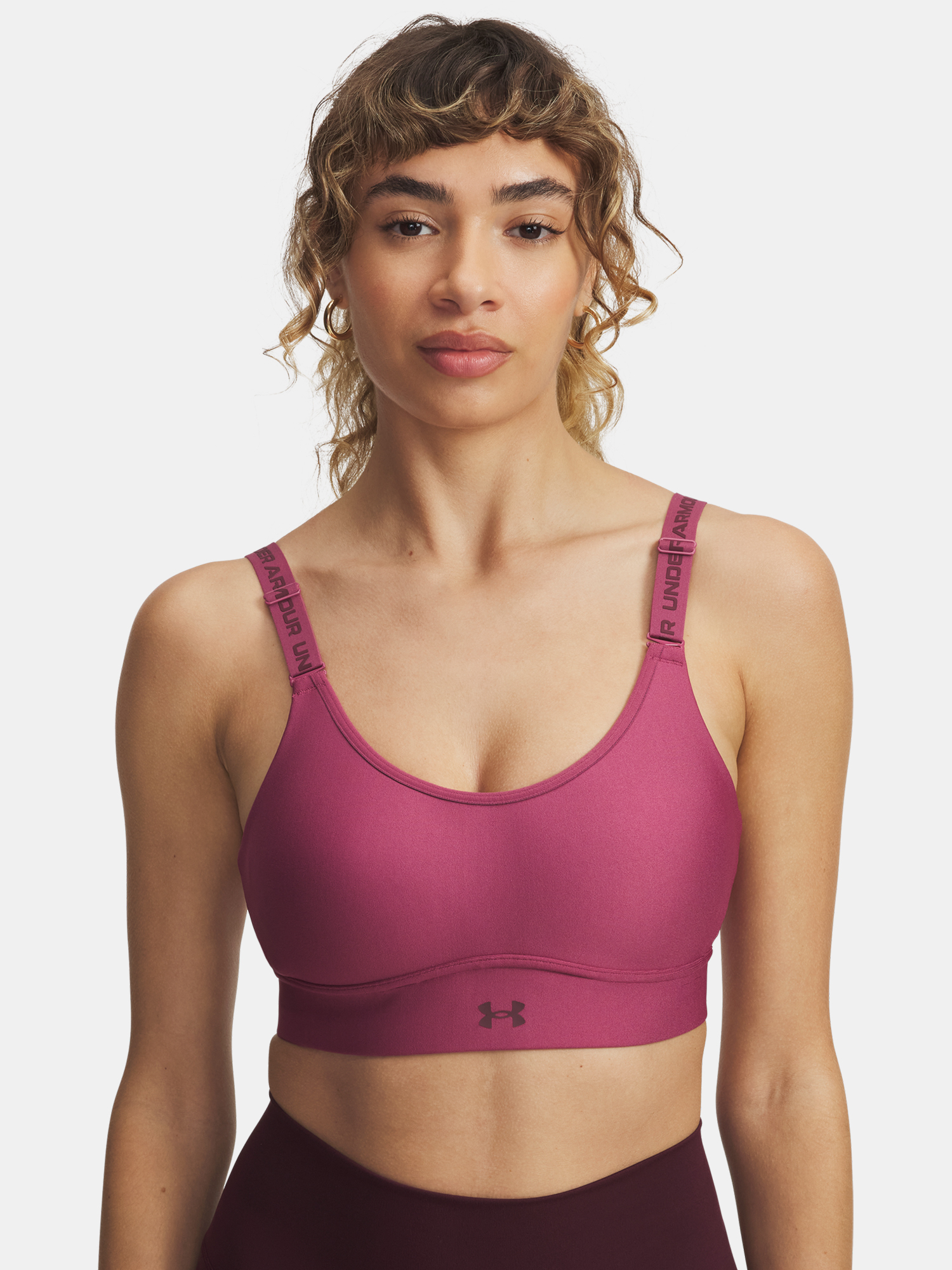 Women&#039;s bra Under Armour UA Infinity Mid 2.0 Bra-RED - Women&#039;s
