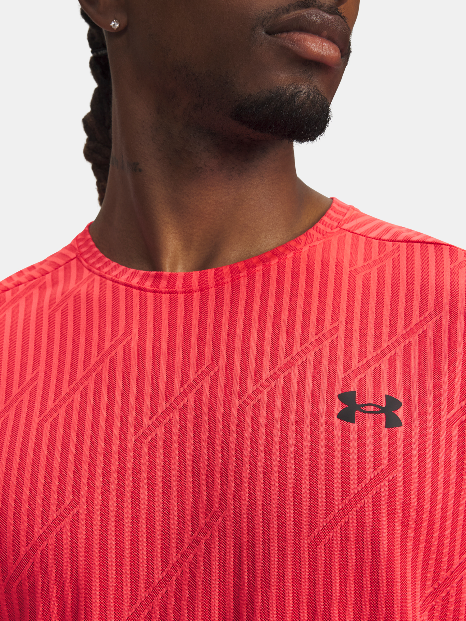 Men's T-shirt Under Armour UA Tech Vent Jacquard-RED - Men's