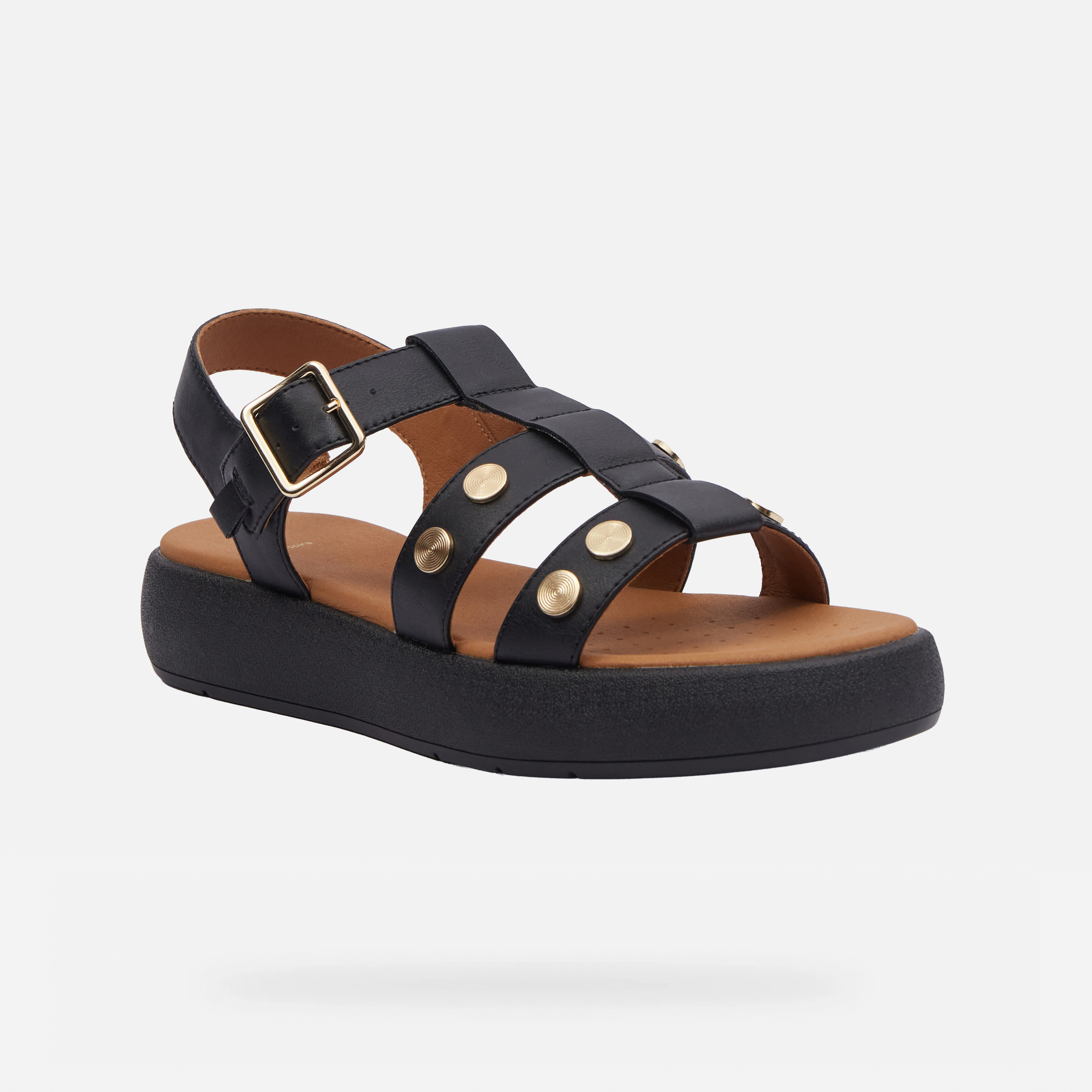 Black women's sandals Geox Camalei - Women's