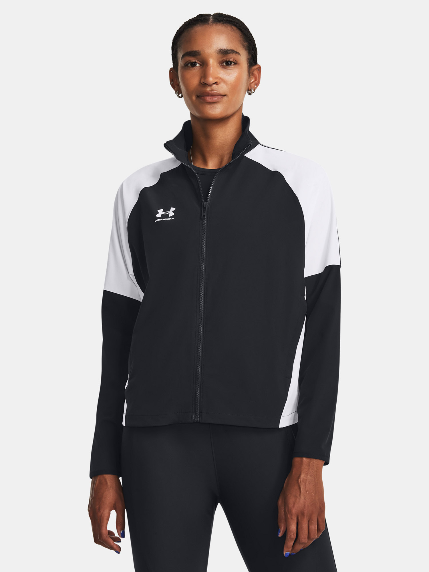 Čierna športová bunda Under Armour UA W's Ch. Pre Track Jacket
