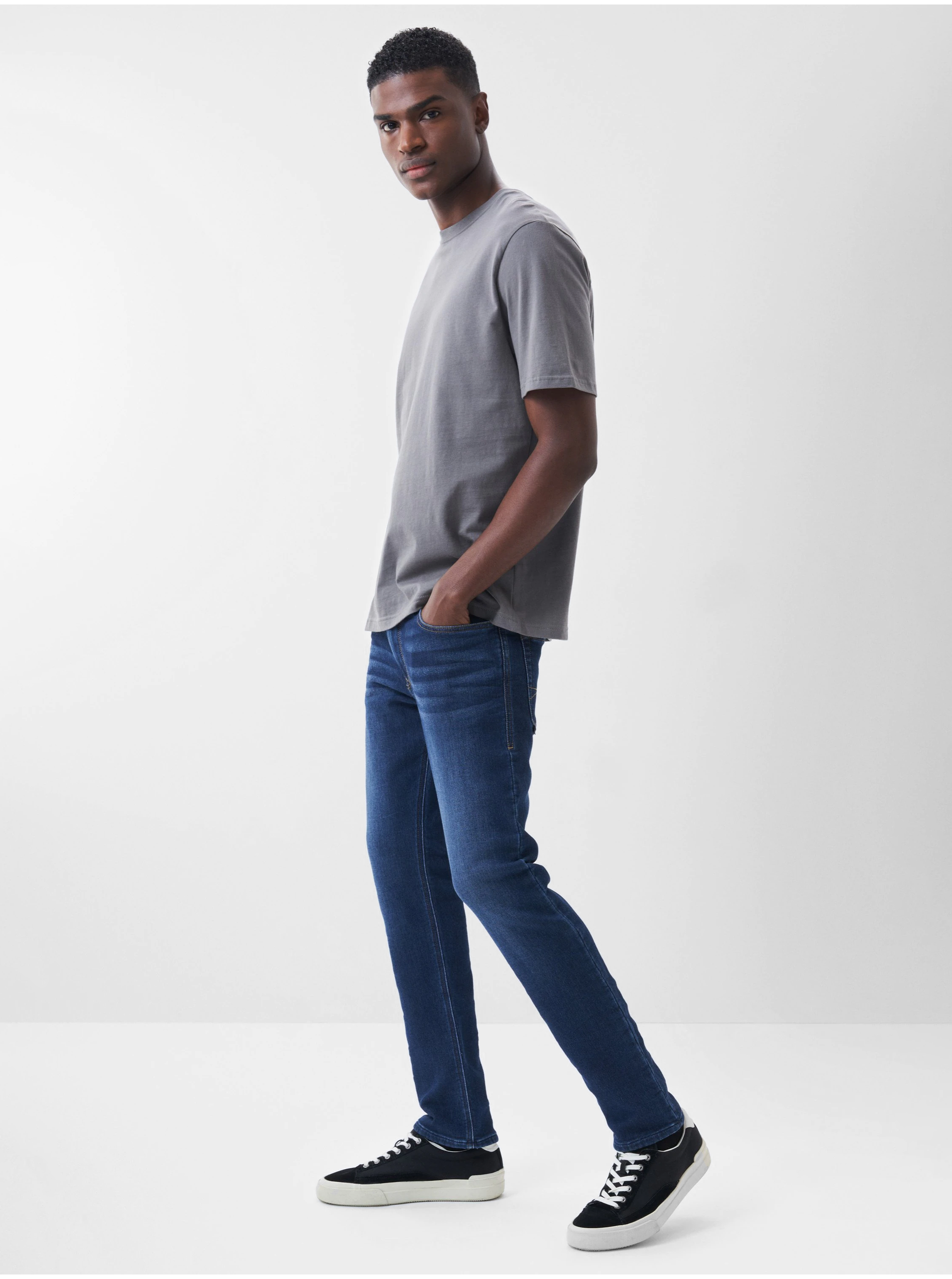 Slim fit pentru barbati Salsa Jeans - albastru inchis