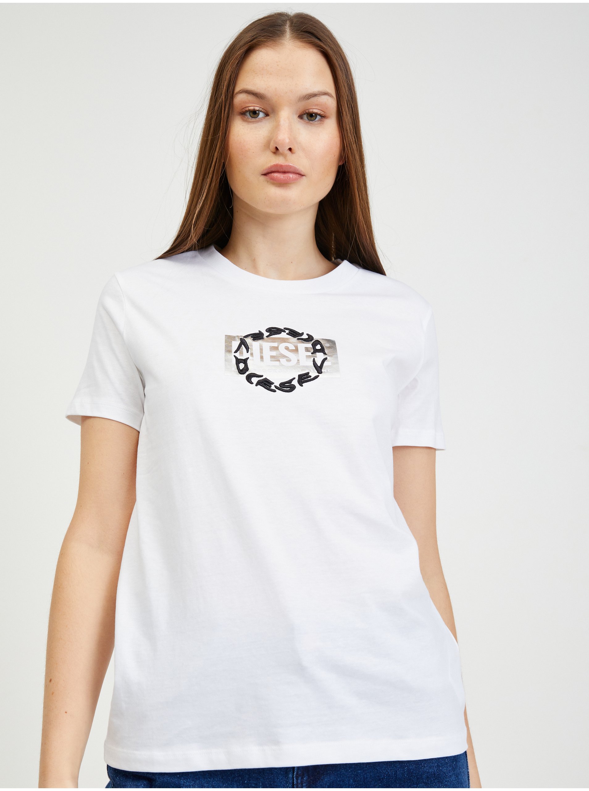 White women's T-shirt Diesel Sily - Women