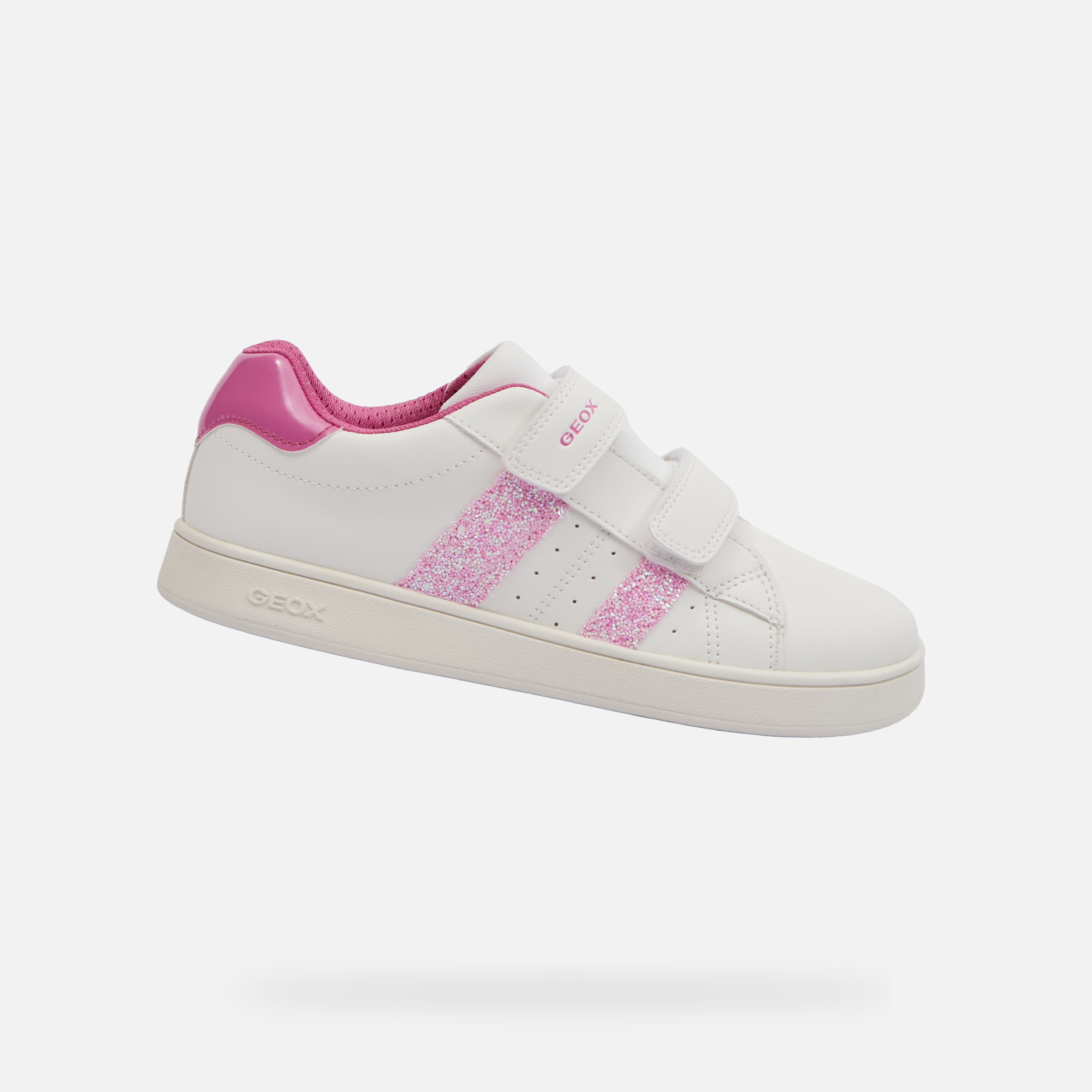 White Girls Geox Eclyper Sneakers - Girls