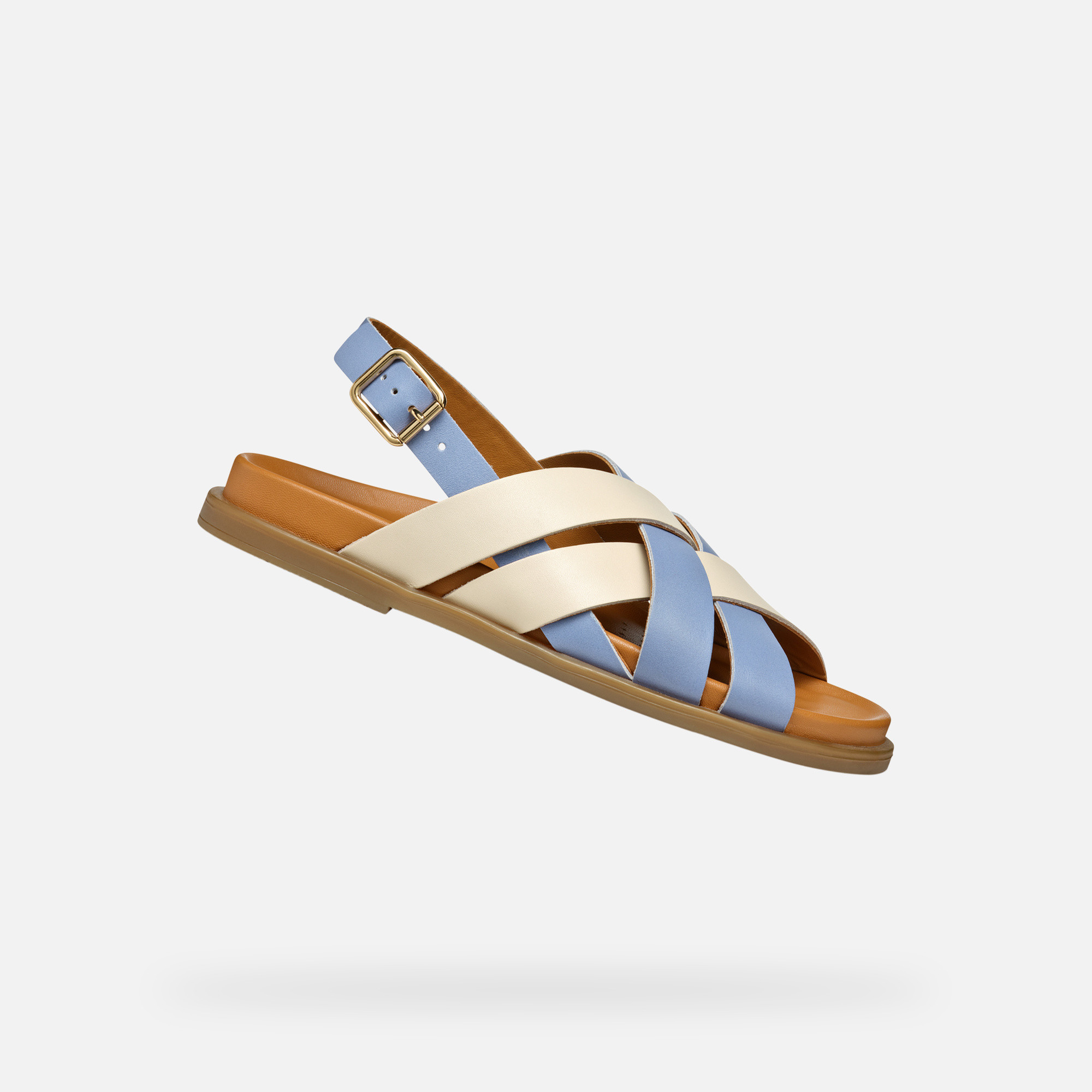 Light blue women&#039;s sandals Geox Adelash - Women&#039;s