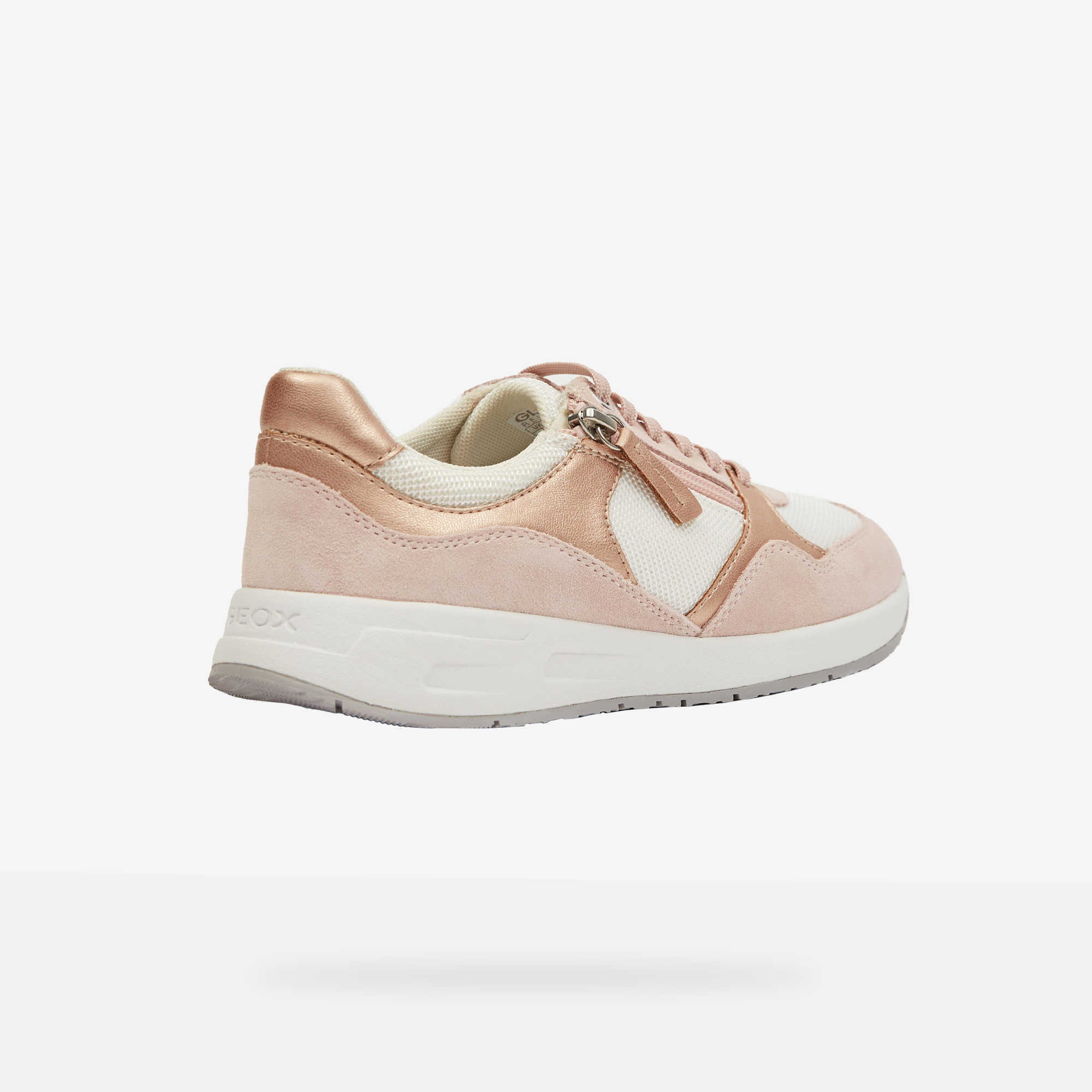 Light pink women's sneakers Geox Bulmya - Women's
