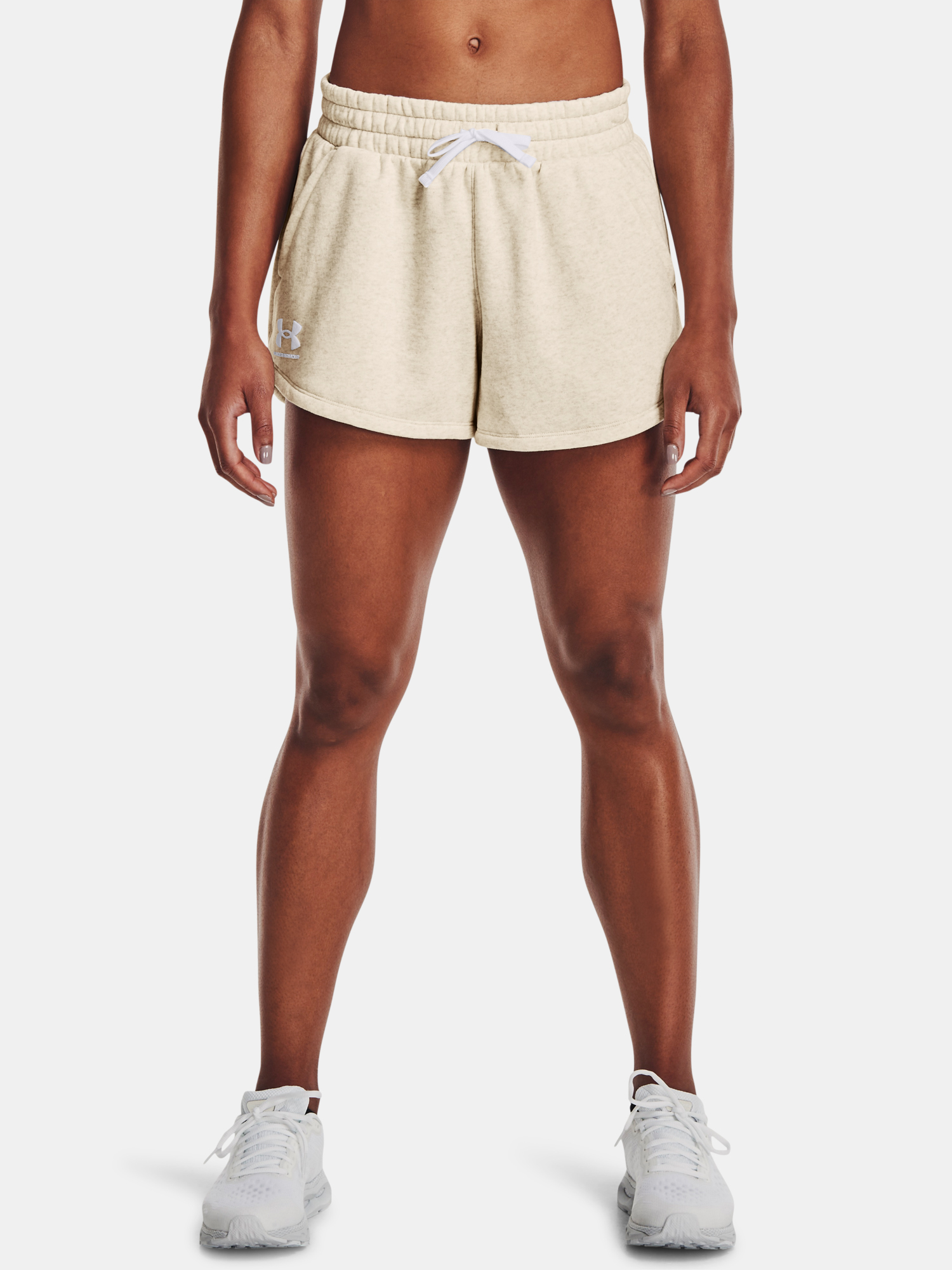 Under Armour Shorts Rival Fleece Short-BRN - Women