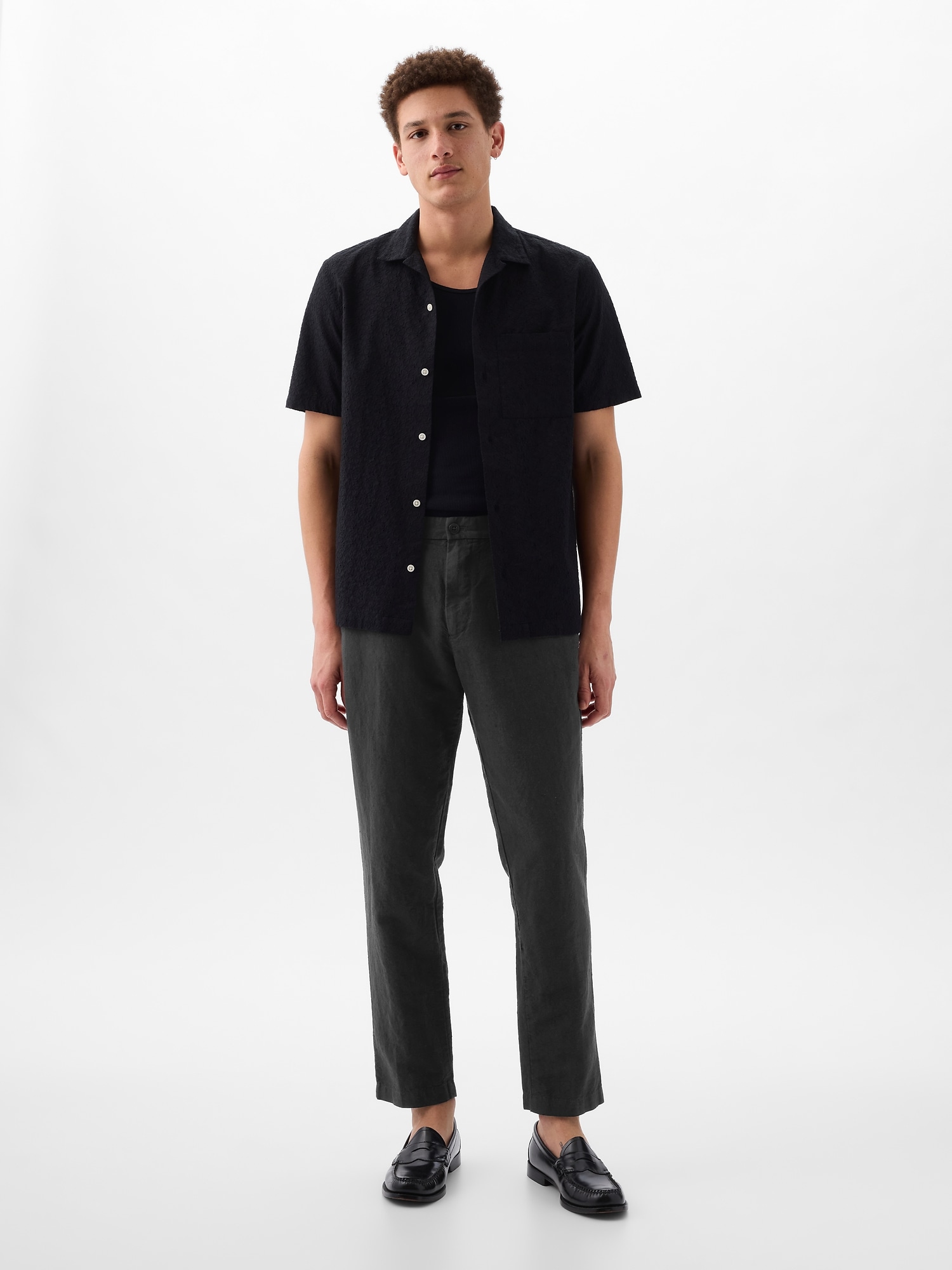 GAP Linen Slim Trousers - Mens