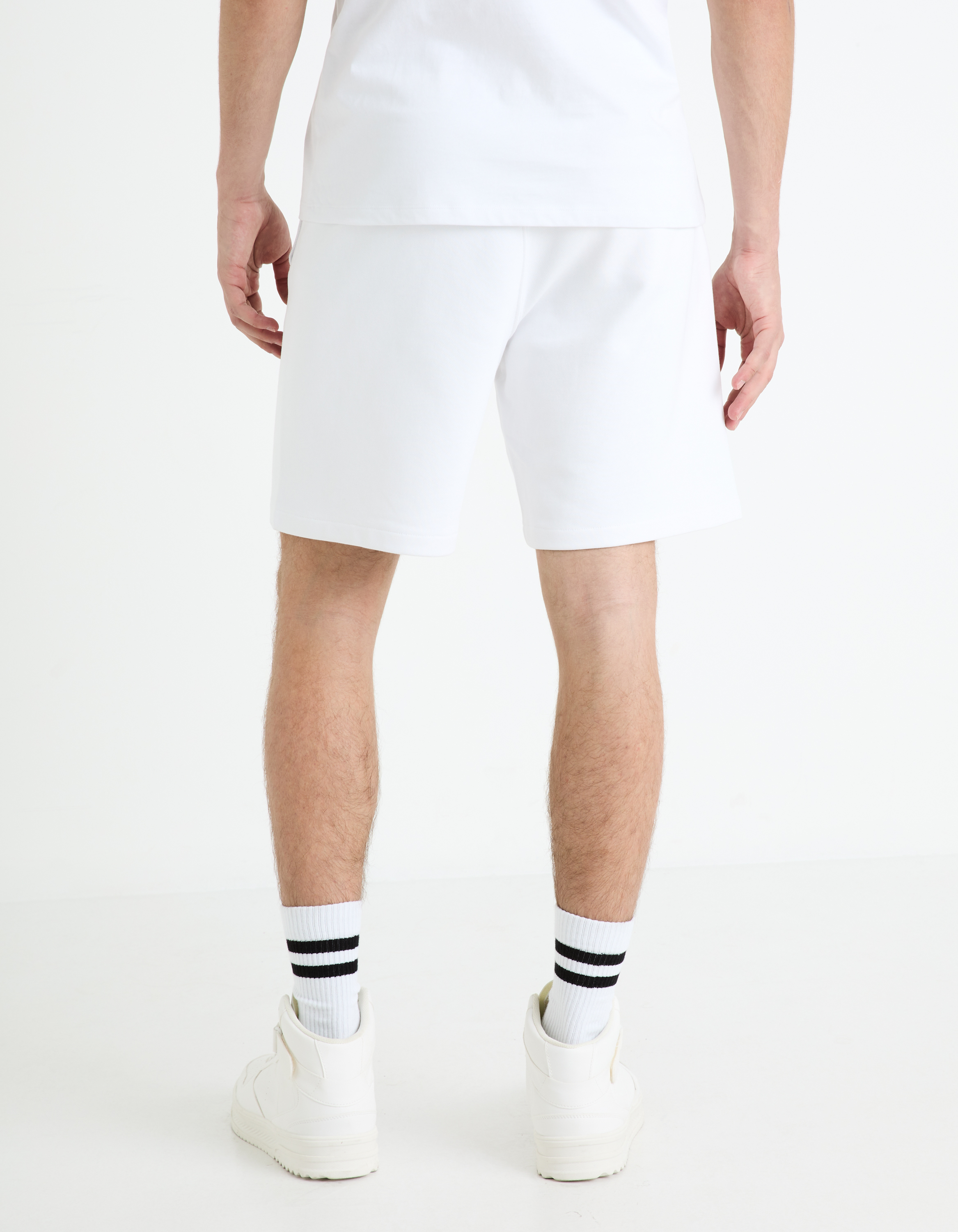 Pantaloni scurti pentru barbati Celio - alb