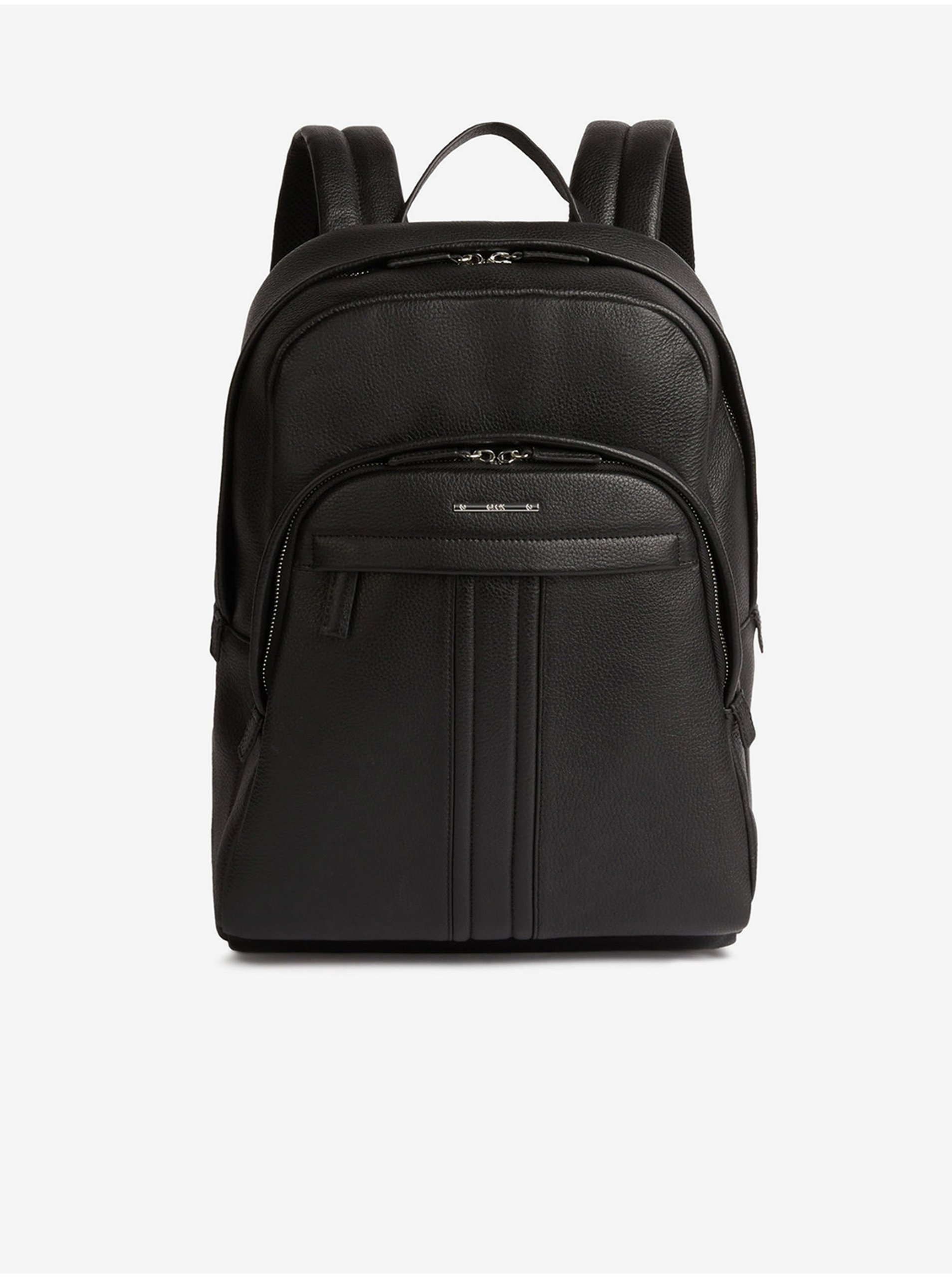 Geox Black Mens Leather Backpack - Men