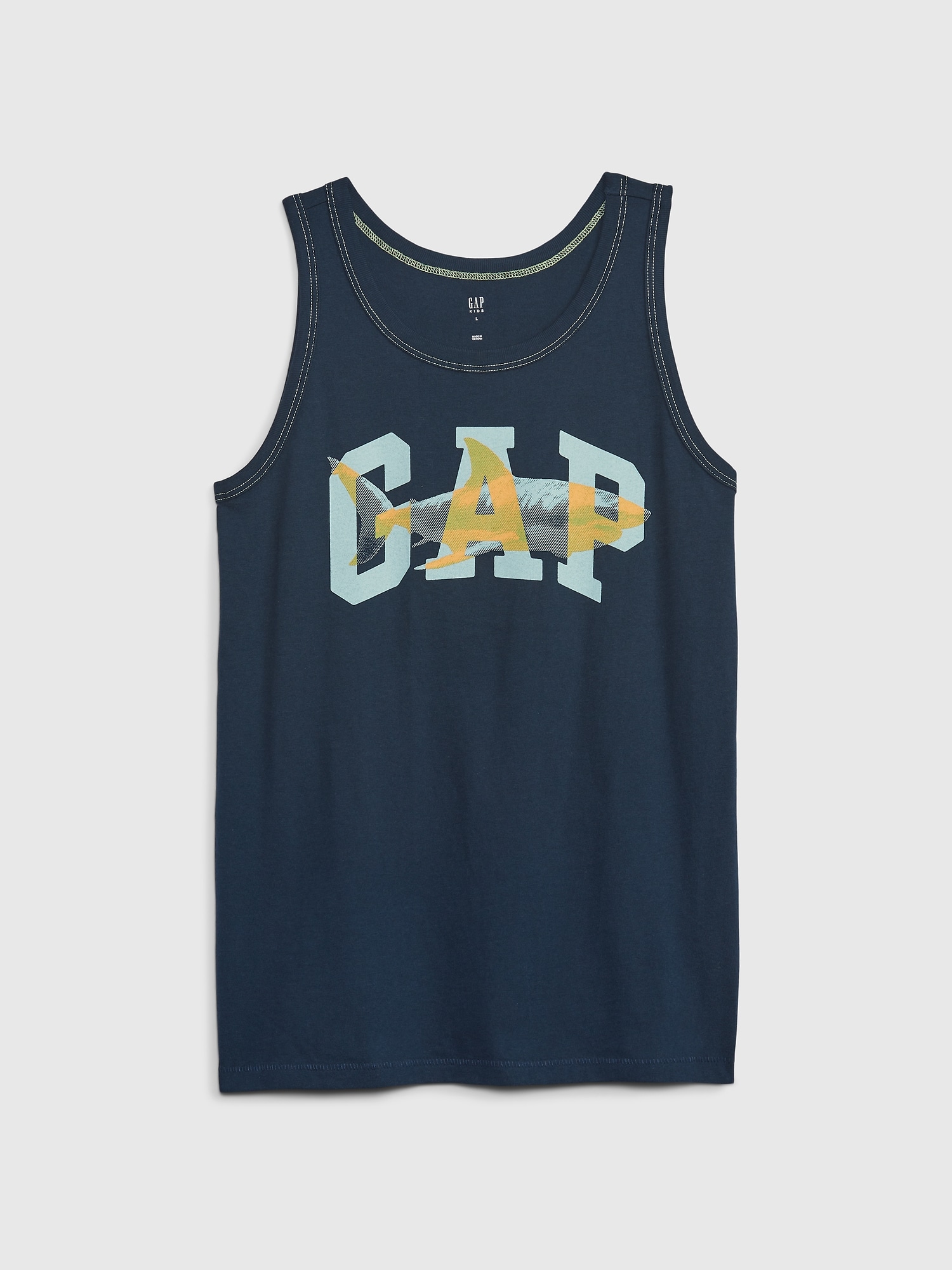 GAP Kids Tank Top With Logo And Shark - Boys