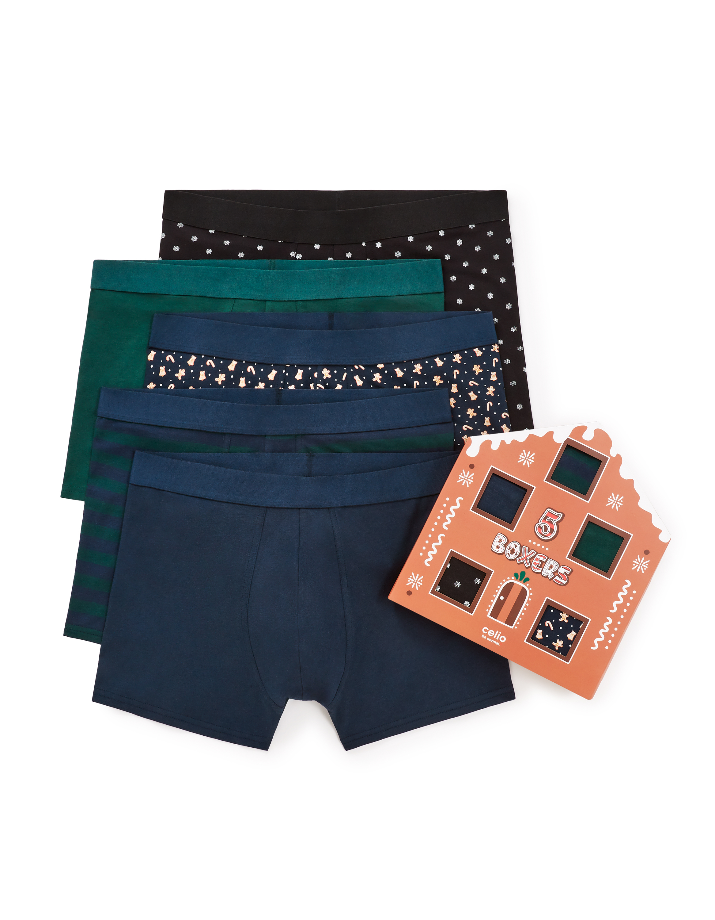 Celio Gift Set Of Boxers, 5pcs - Men's