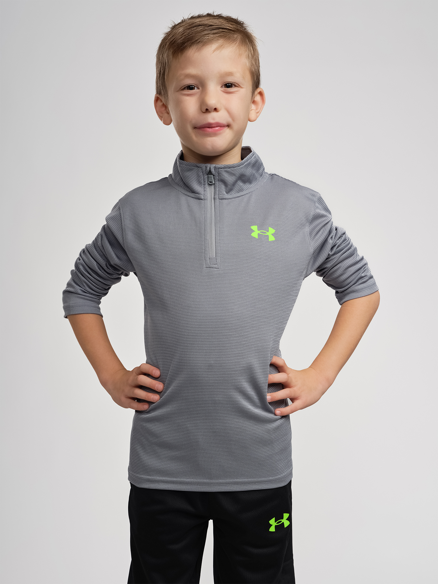 Комплект за момчета Under Armour UA 1/4 ZIP RYE BREAD