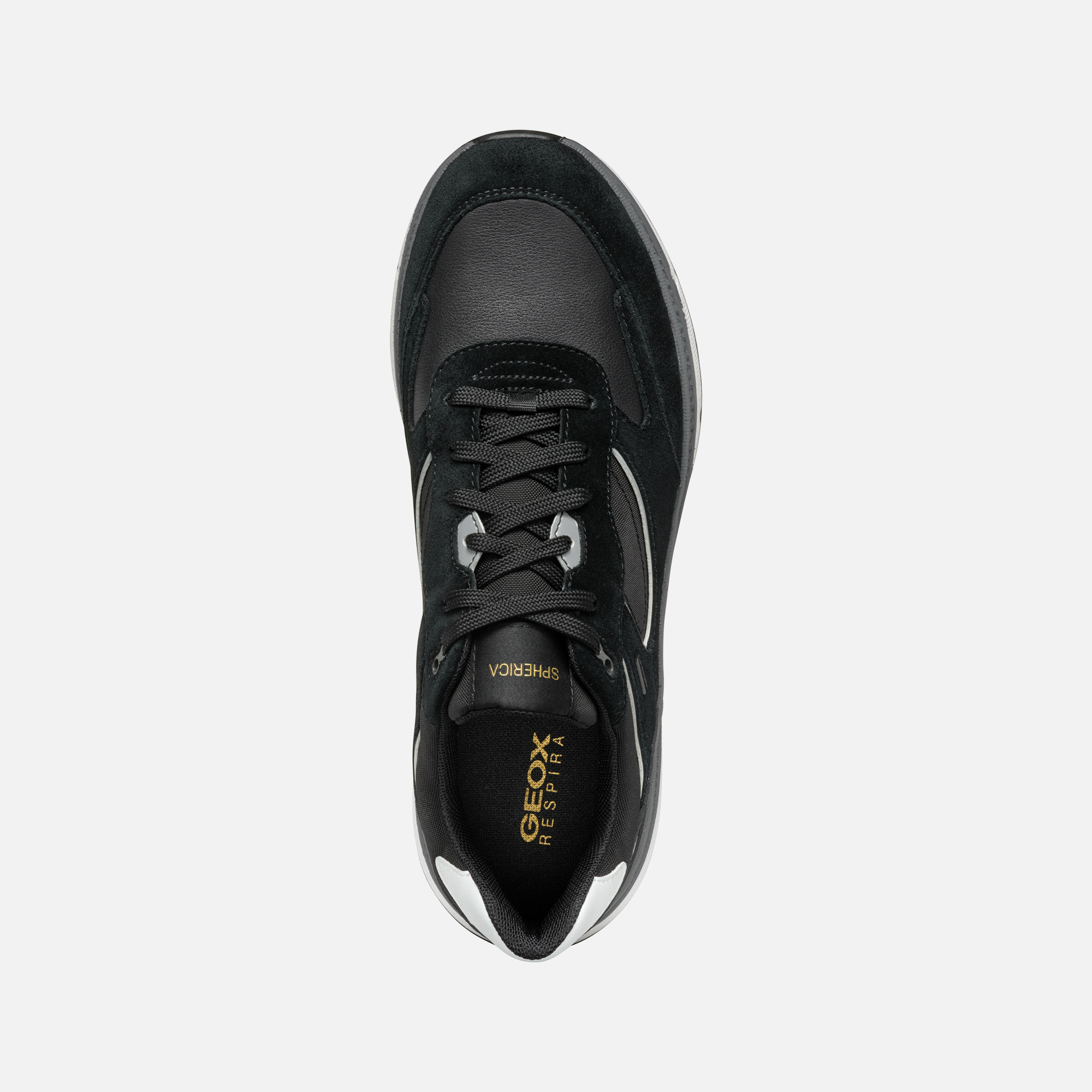 Black men's sneakers Geox Spherica Actif X1 - Men's