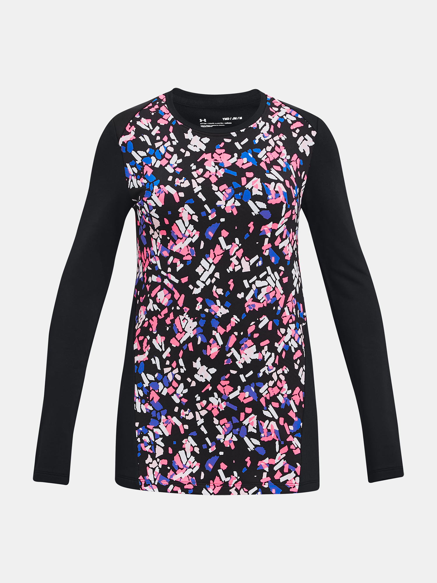 Under Armour T-Shirt CW Novelty LS Crew-BLK - Girls