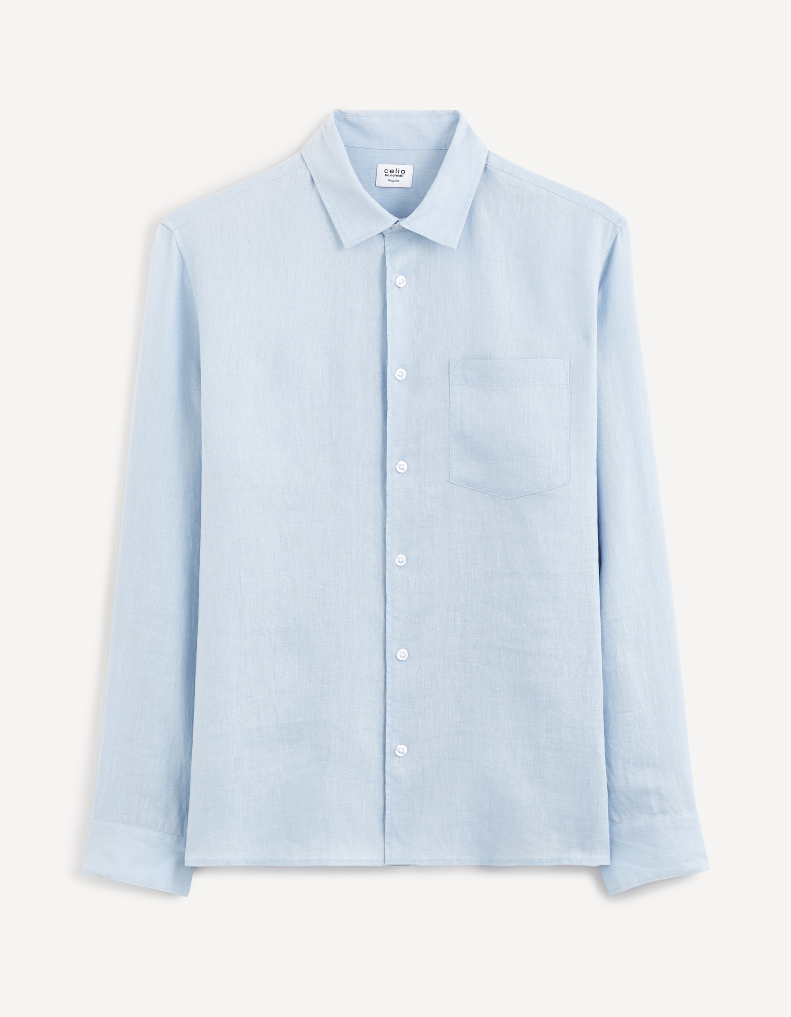 Celio Linen Shirt Baflax Regular - Men