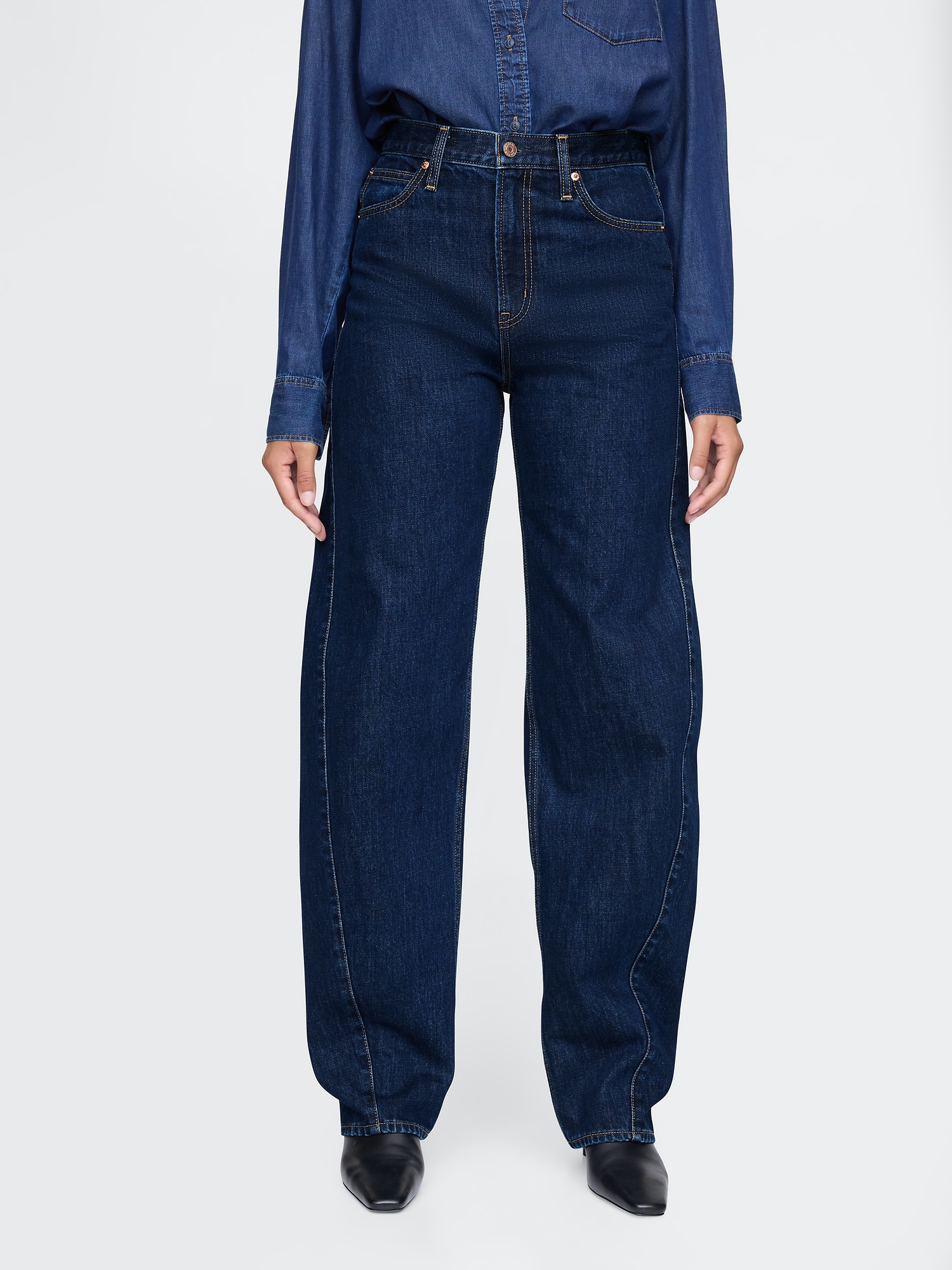 GAP Jeans Barrel High Rise - Women's