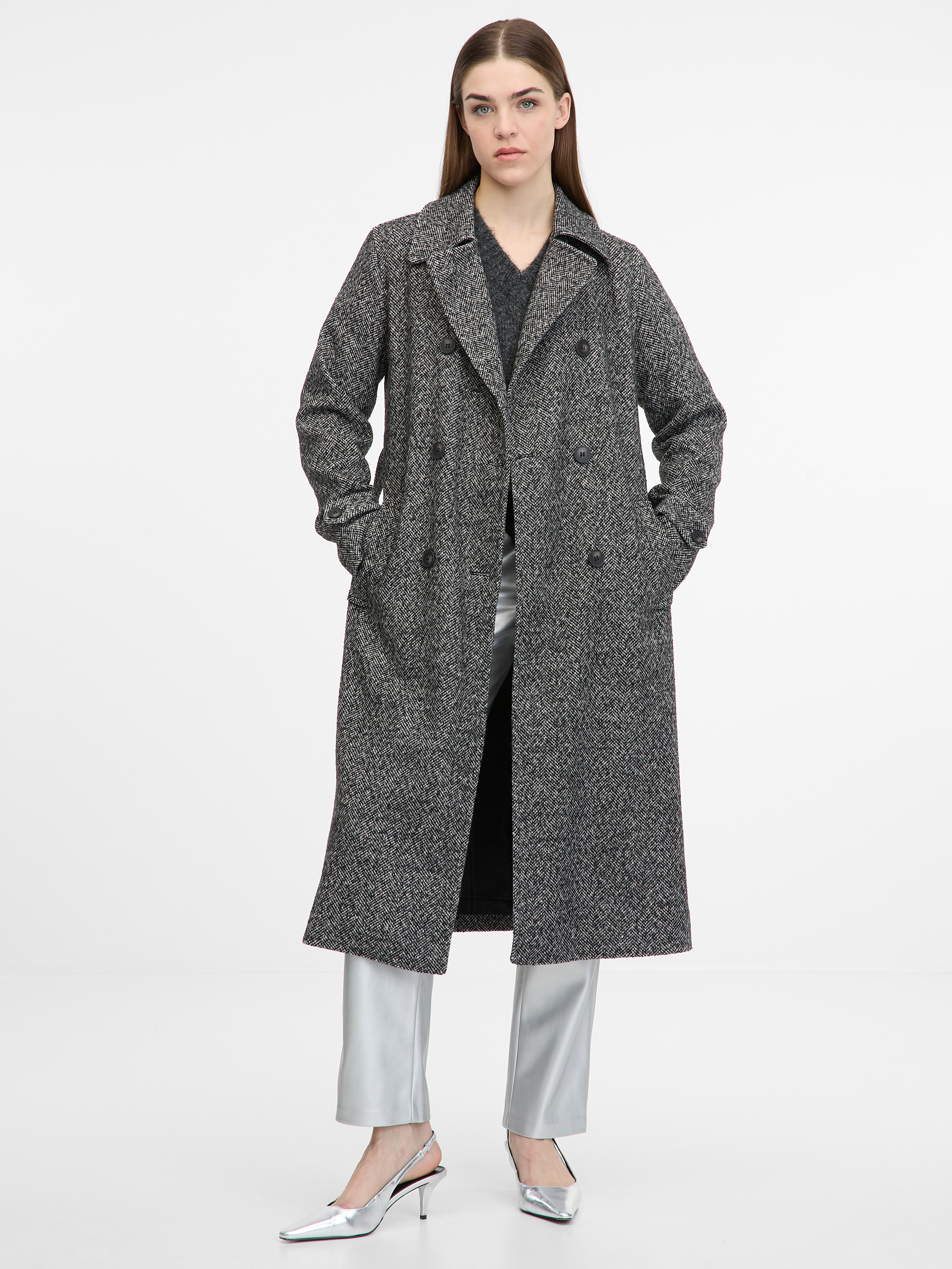 Grey women's coat ORSAY - Women's