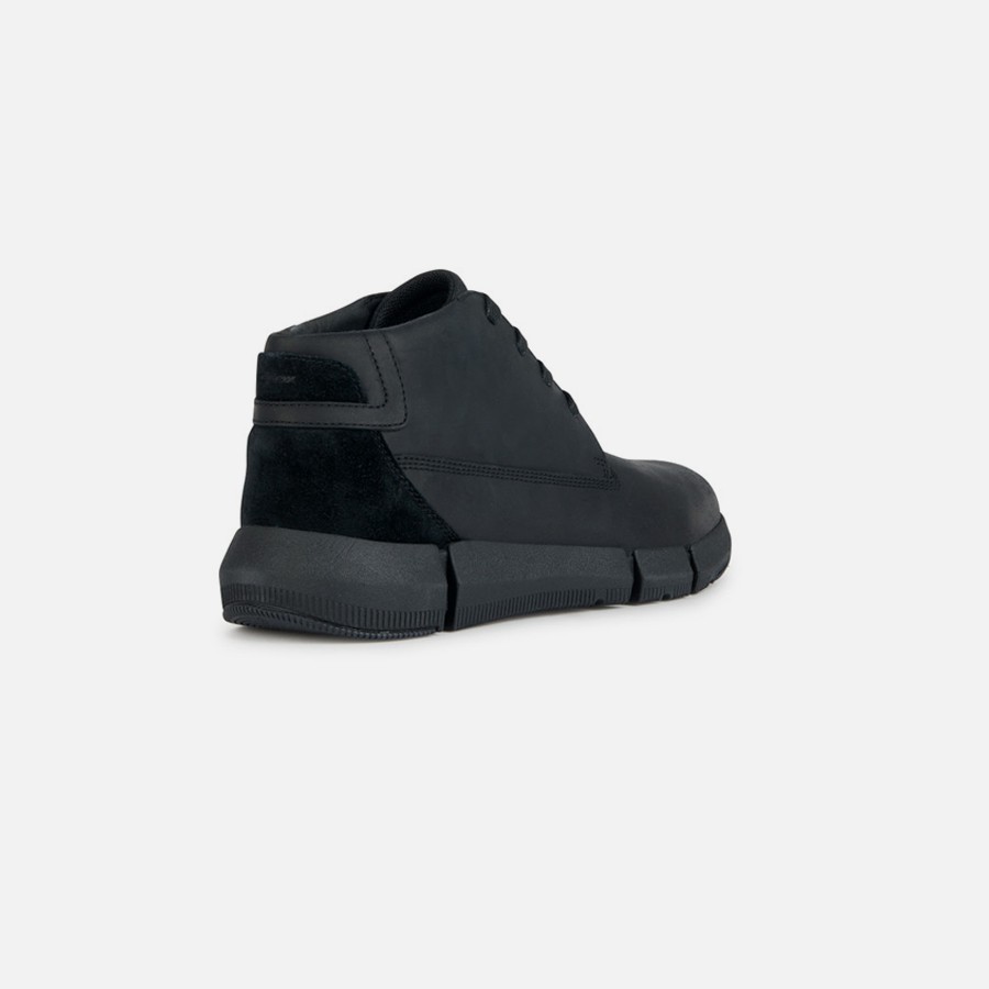 Black men&#039;s ankle boots Geox Adacter H - Men&#039;s