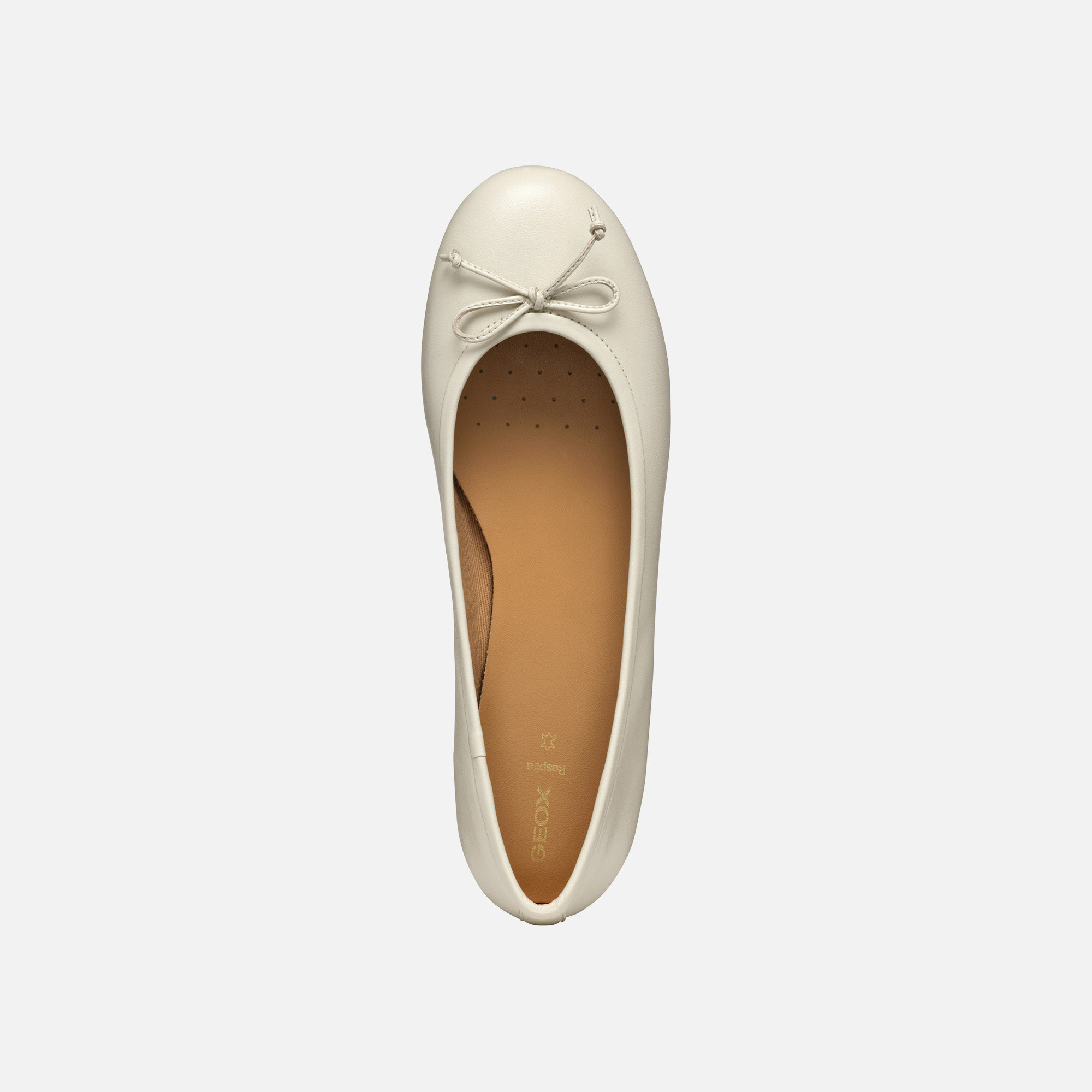 Cream women's ballet flats Geox Palmaria - Women's
