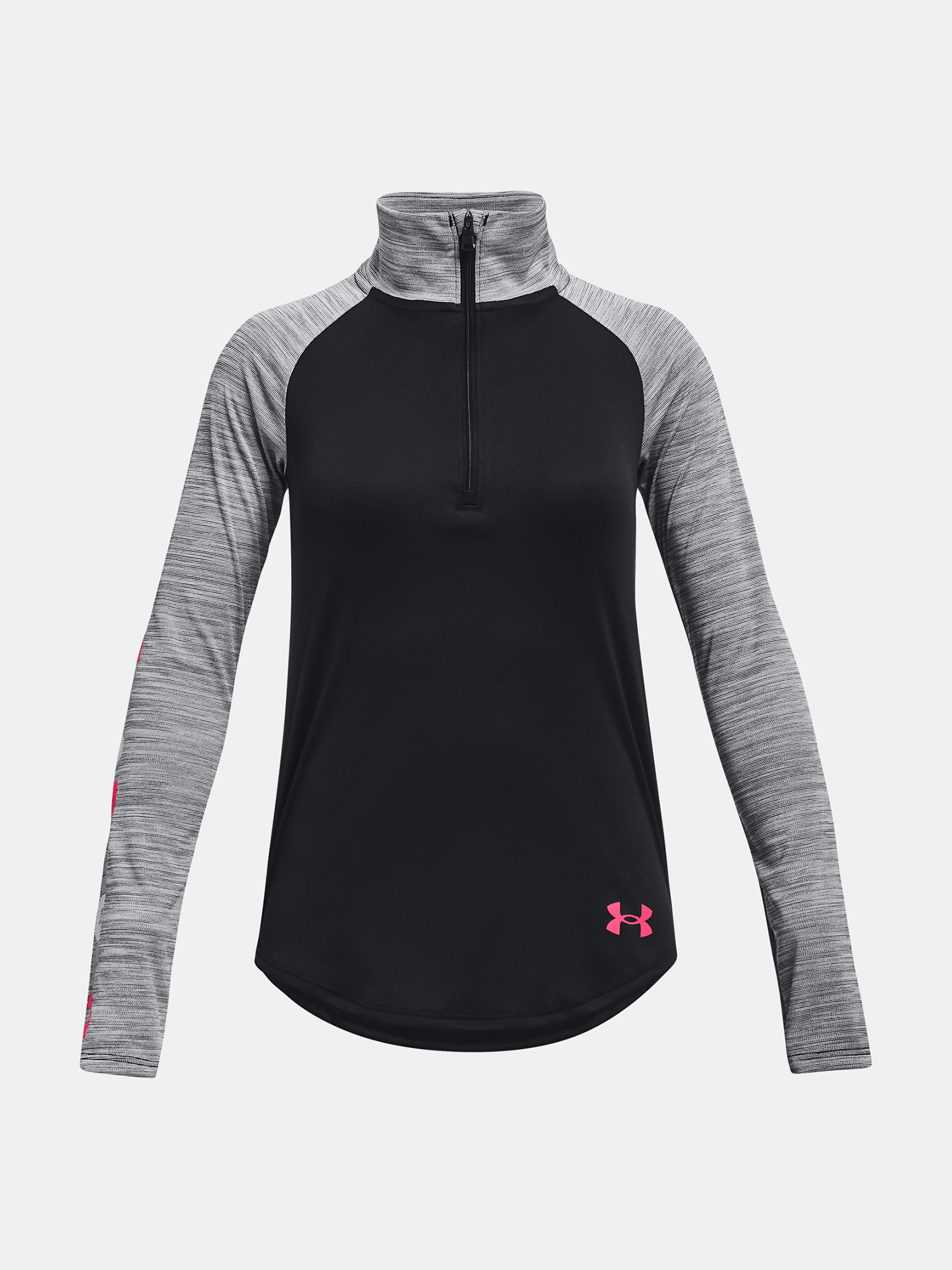 Under Armour T-Shirt Tech Graphic Half Zip-BLK - Girls
