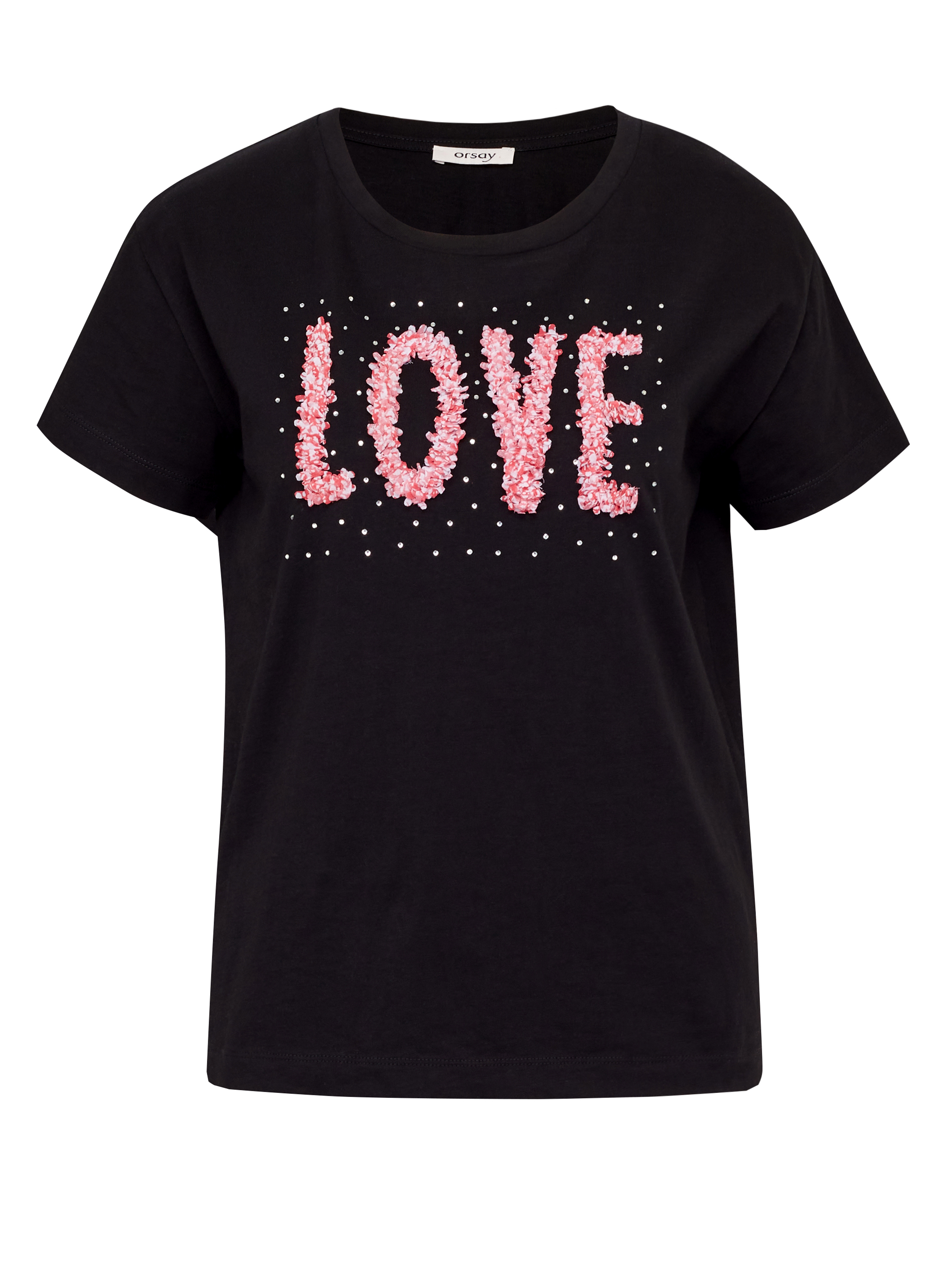 Black women's short-sleeved T-shirt ORSAY - Women's