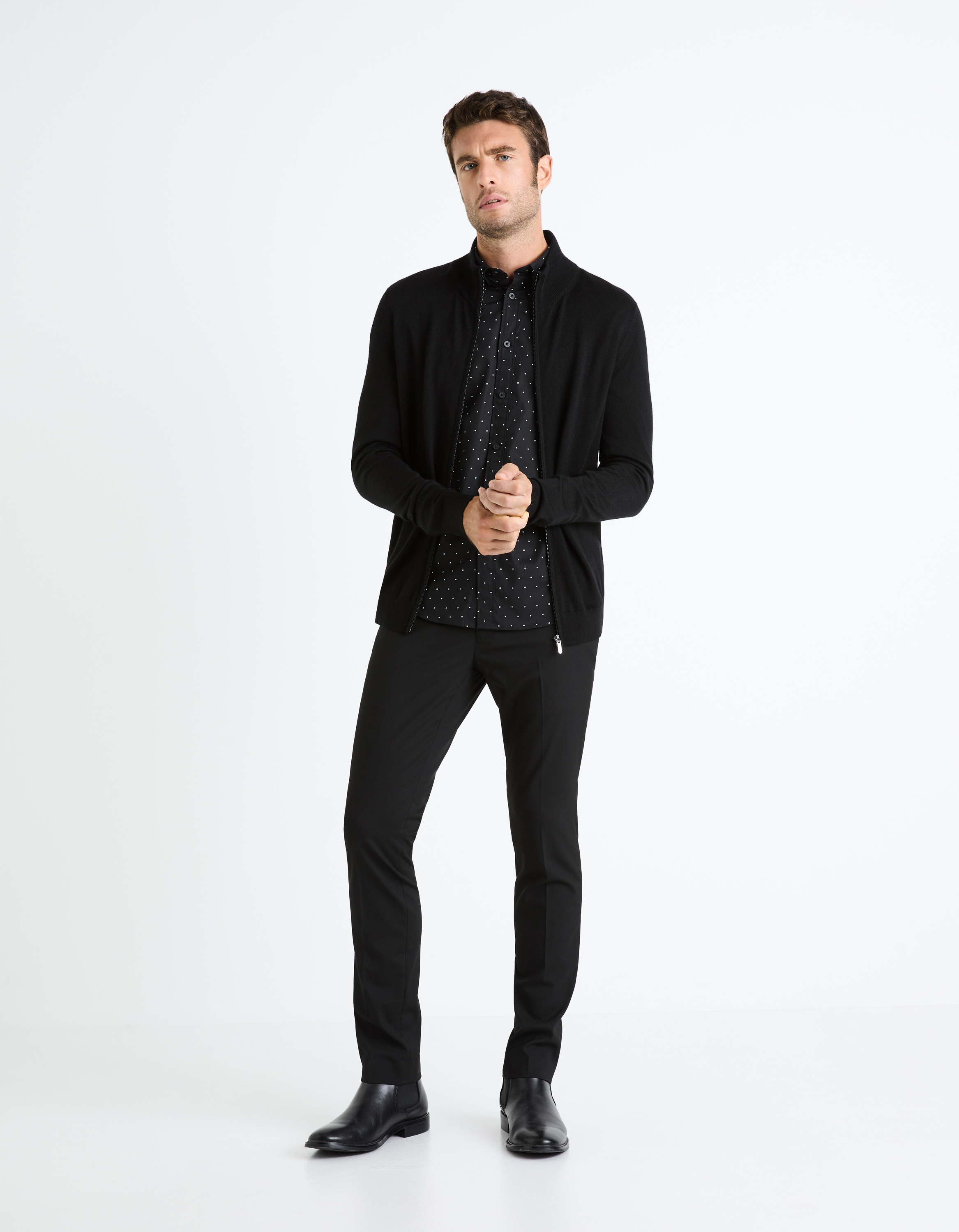 Celio Patterned slim shirt Faoport - Men's