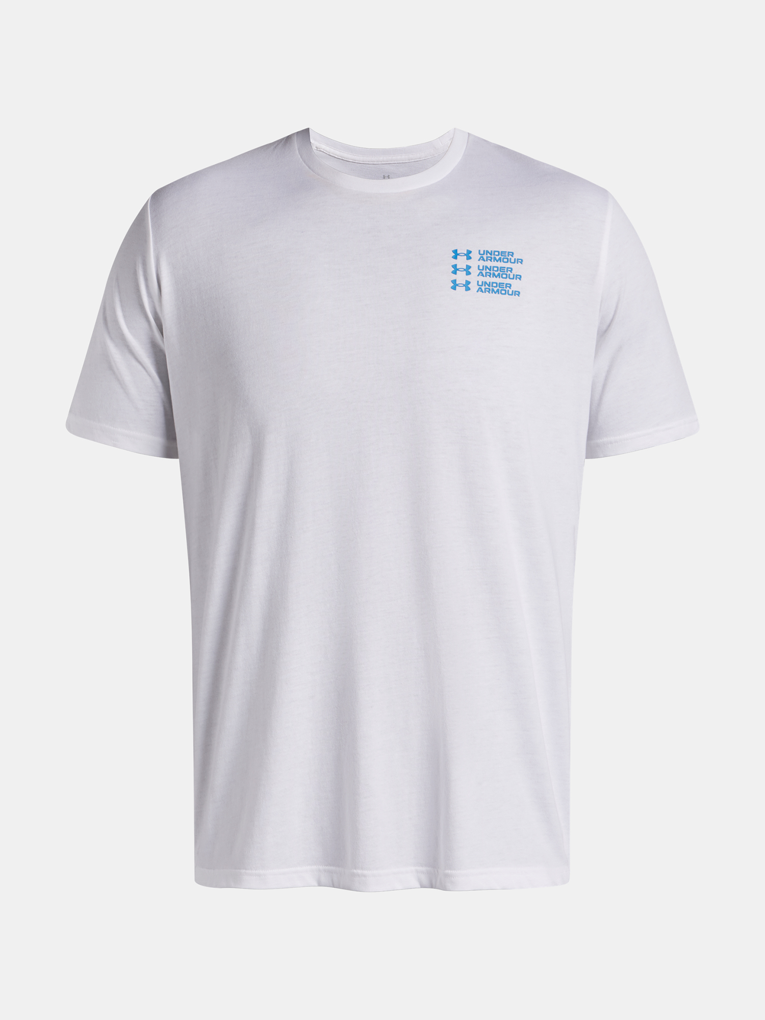 Men's T-shirt Under Armour UA TRIPLE STACK LC LOGO SS-WHT - Men's