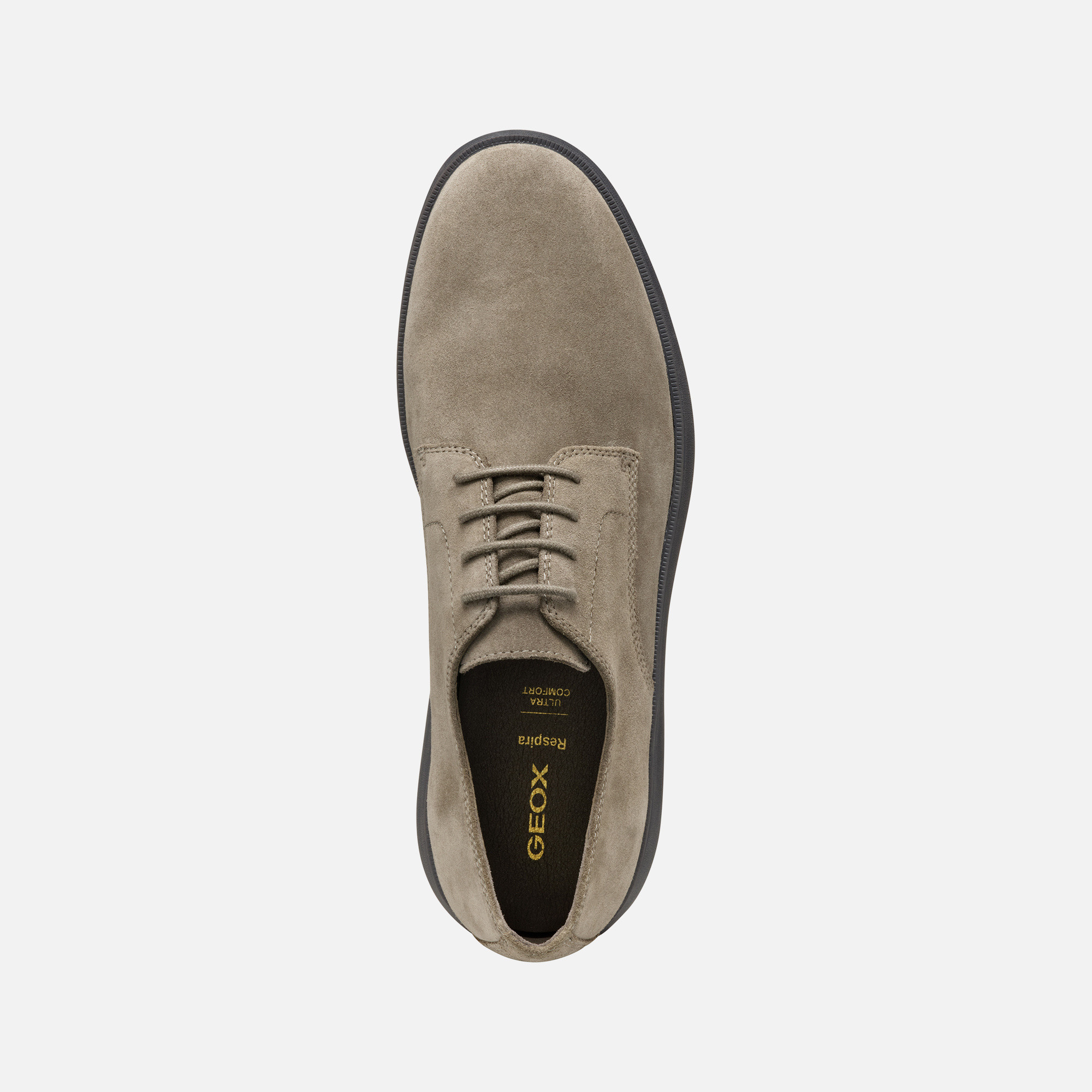 Light grey men&#039;s formal shoes Geox Spherica EC10 - Men&#039;s