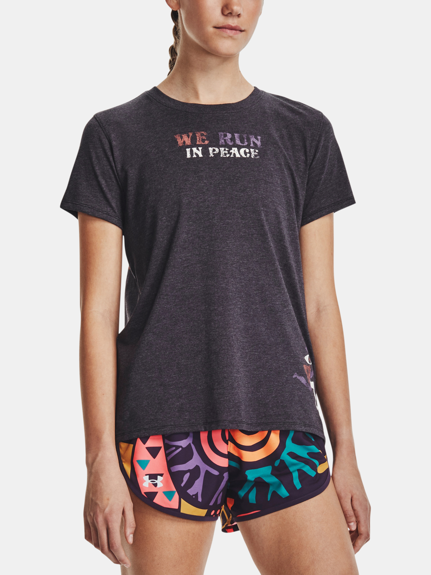 T-Shirt Under Armour UA Run In Peace SS Tee-BLK - Women