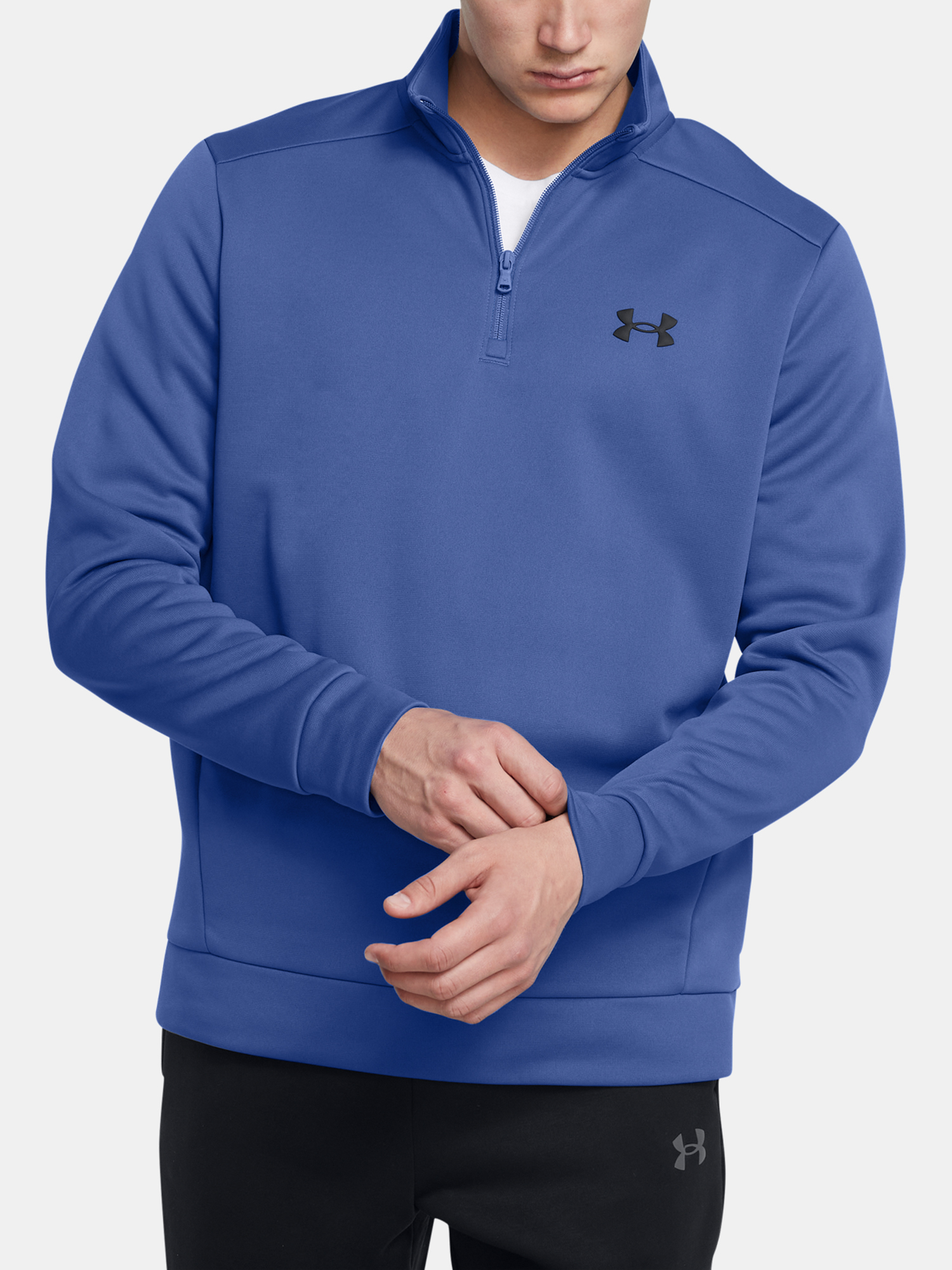 Men's Sweatshirt Under Armour UA Armour Fleece 1/4 Zip-BLU - Men's