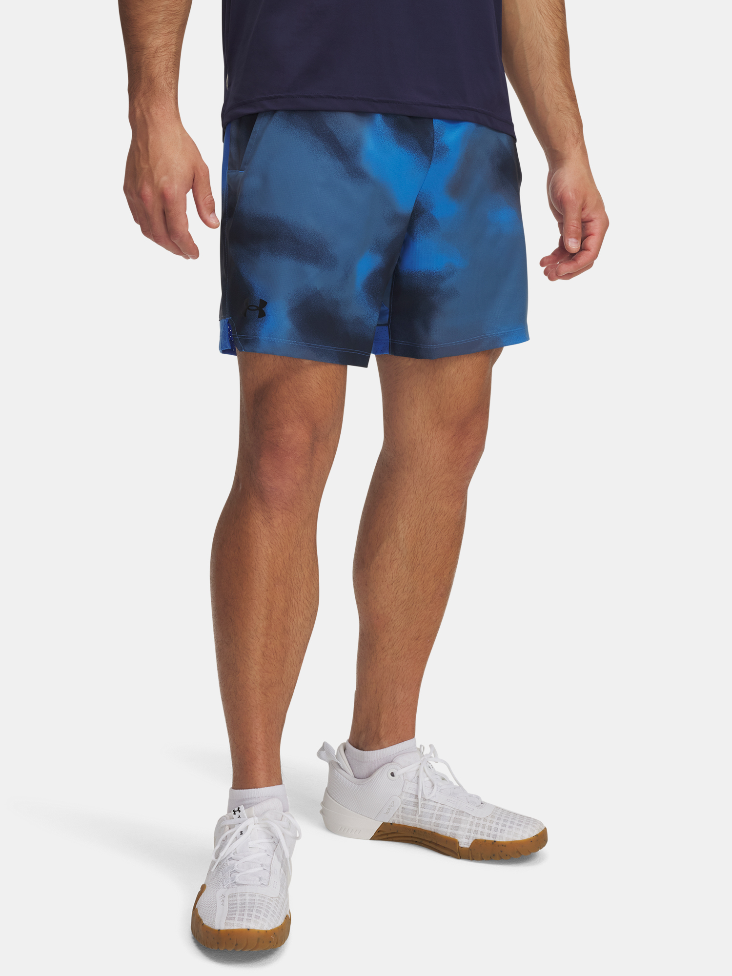 Mens Shorts Under Armour UA Vanish Woven 6in Prnt Sts-BLU - Mens