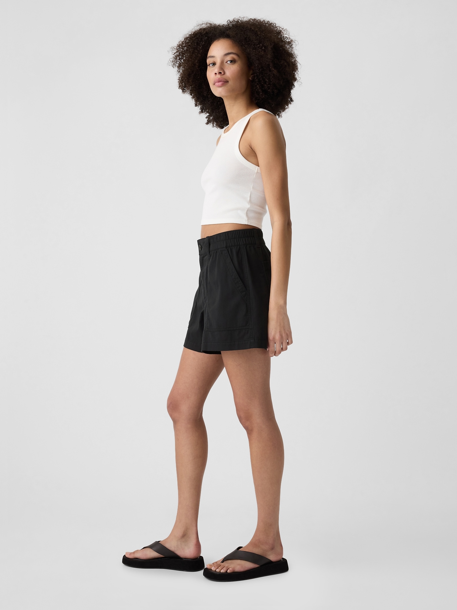 Pantaloni scurti pentru femei GAP - negru