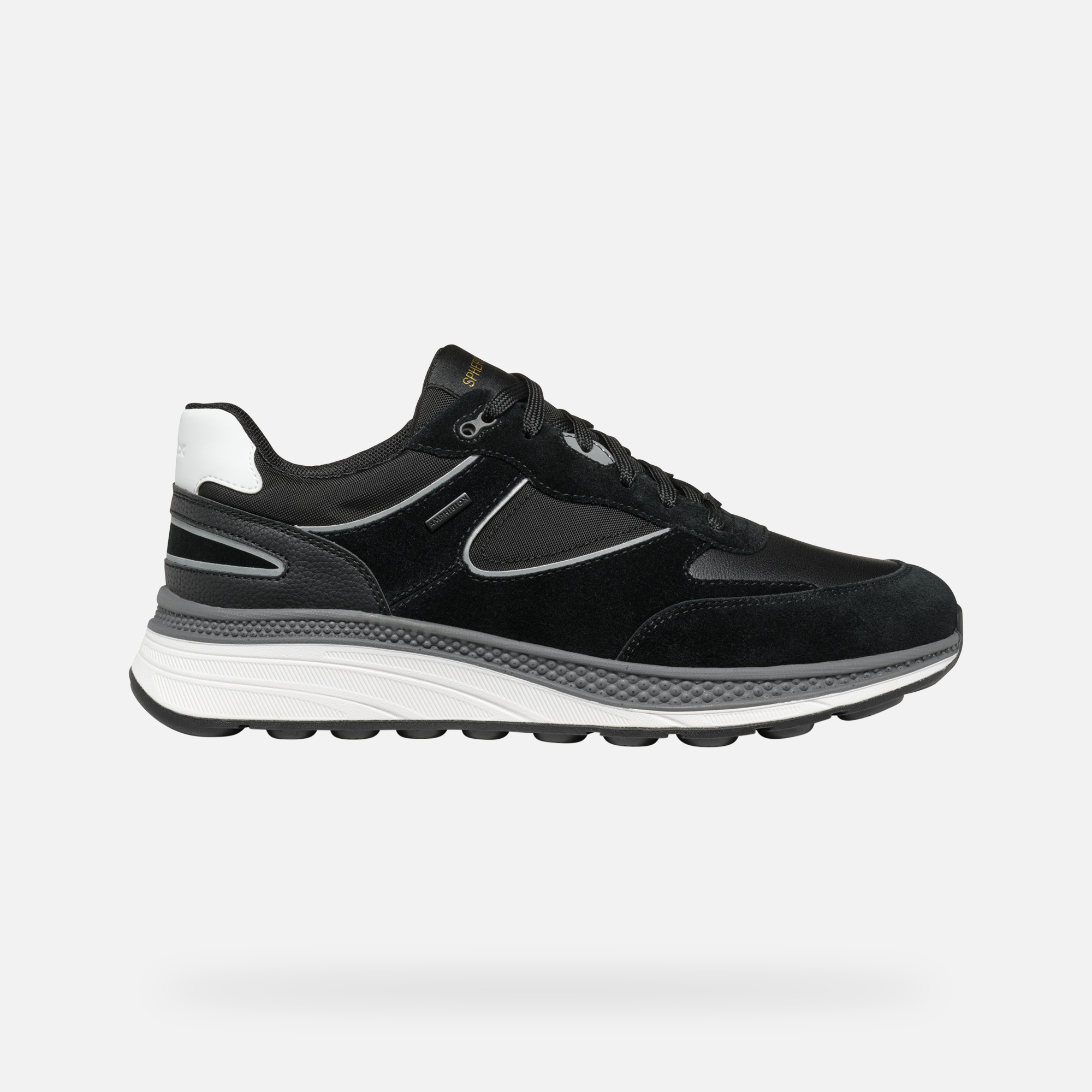 Black men's sneakers Geox Spherica Actif X1 - Men's