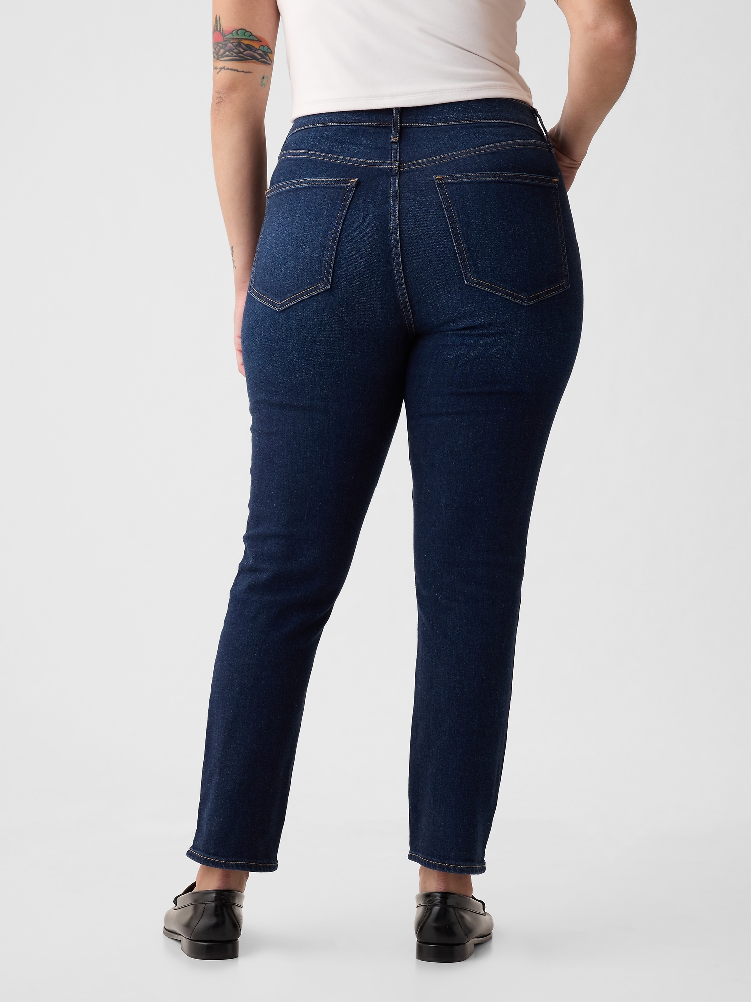 Slim fit pentru femei GAP - albastru inchis