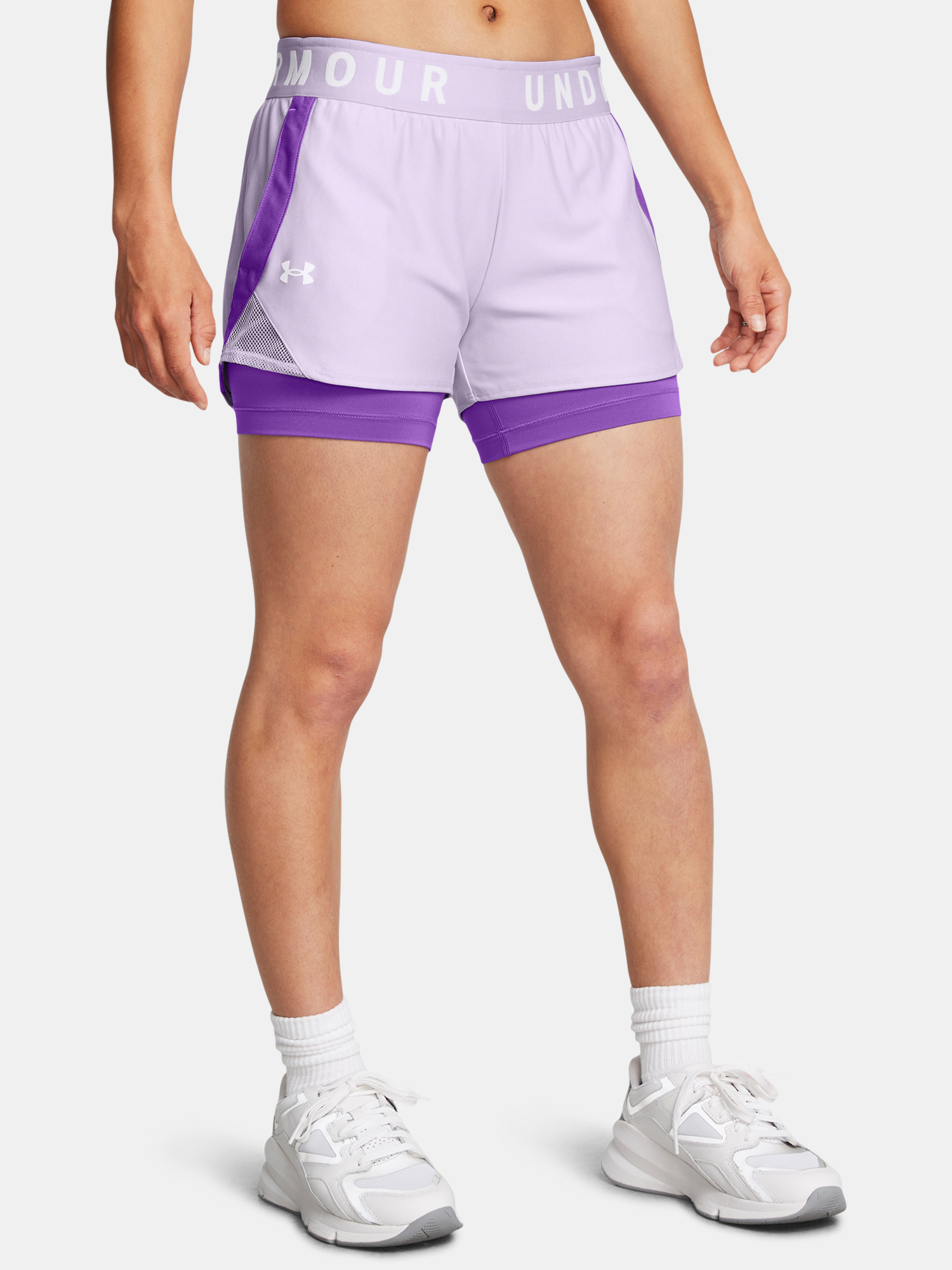 Women's Shorts Under Armour Play Up 2-in-1 Shorts-PPL - Women's