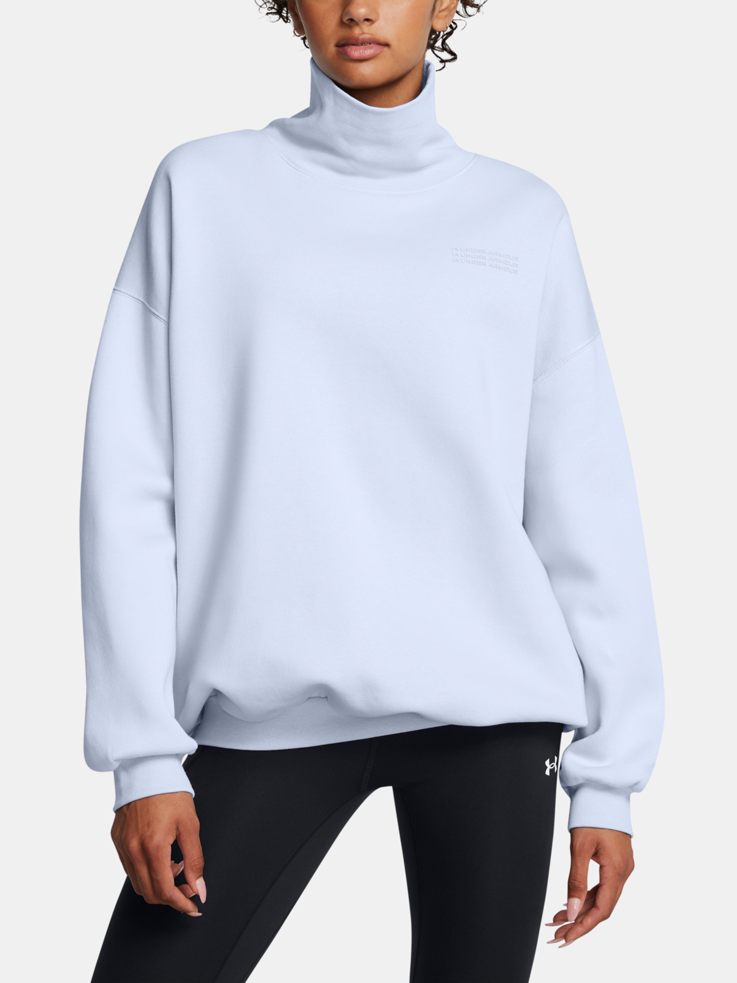 Dámská Mikina Under Armour UA Icon Fleece OS Mock Crew - Dámské