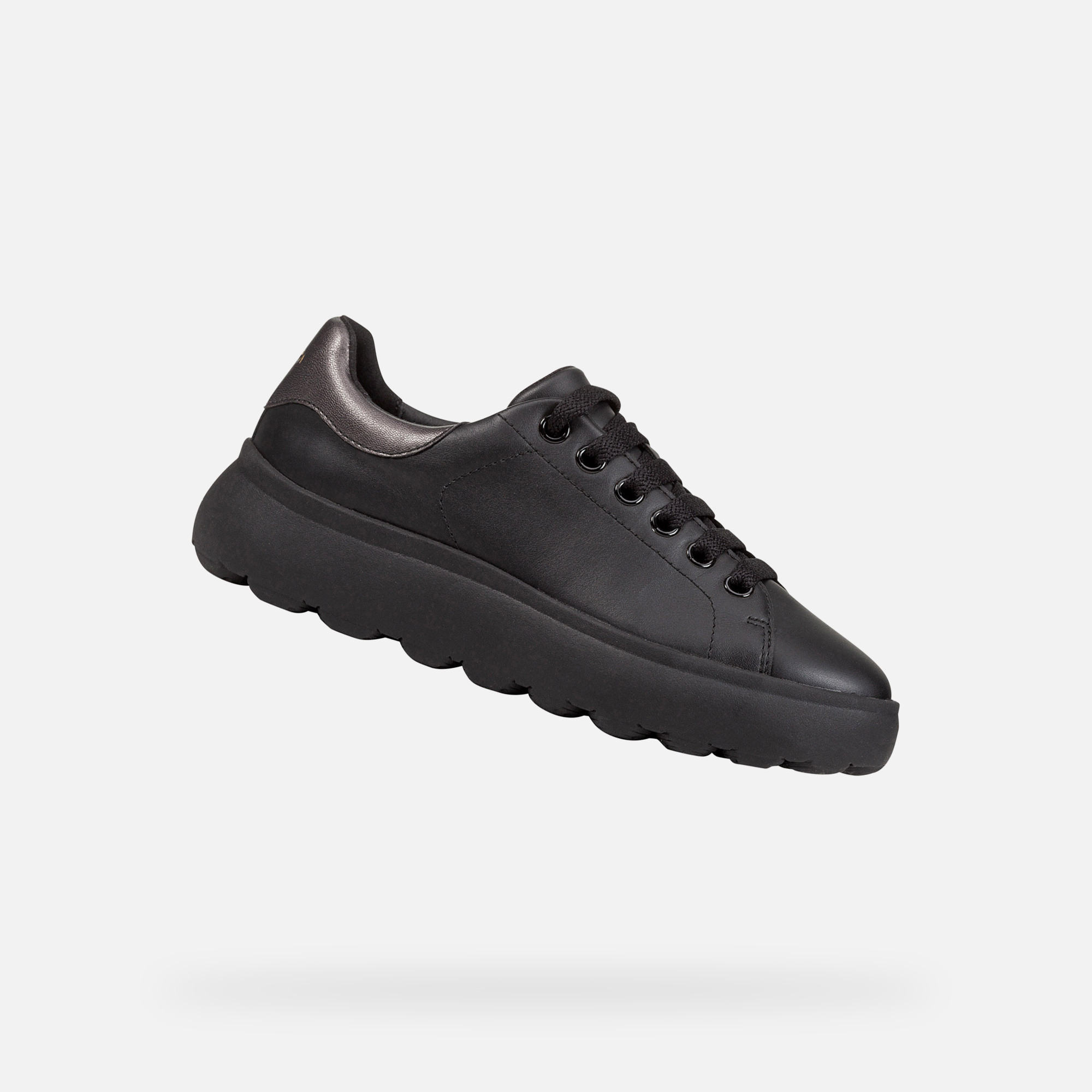 Black womens sneakers Geox Spherica EC4.1 - Womens